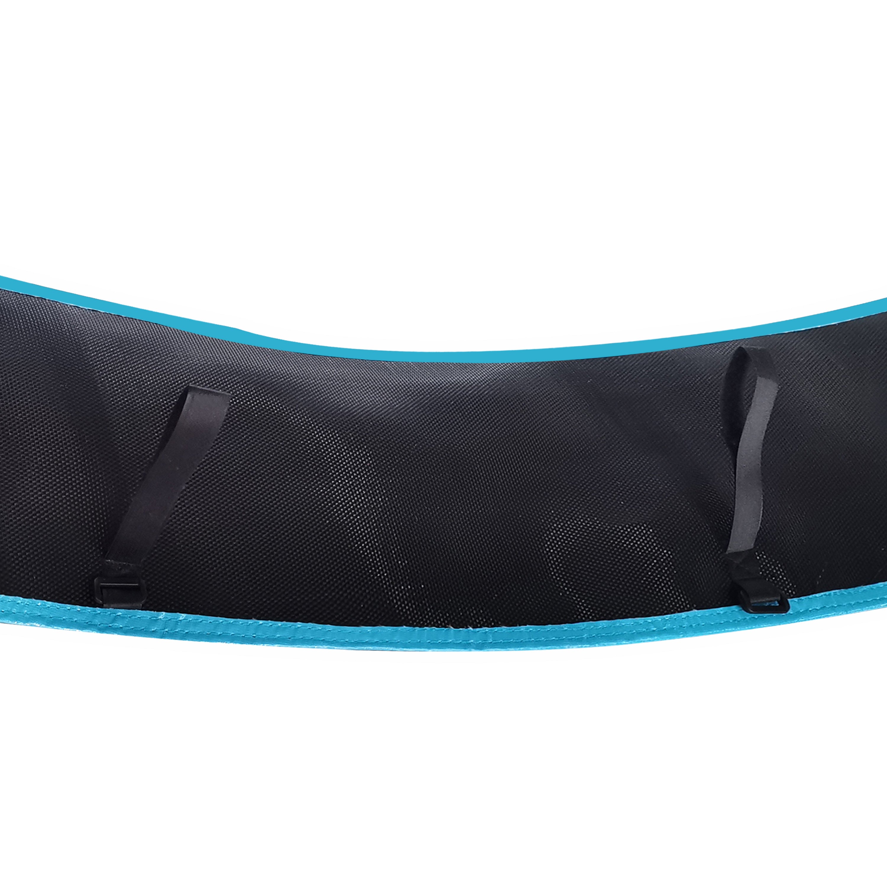 YC 12FT Recreational Trampolines with Enclosure for Kids and Adults with Patented Fiberglass Poles - Pumpkin Blue