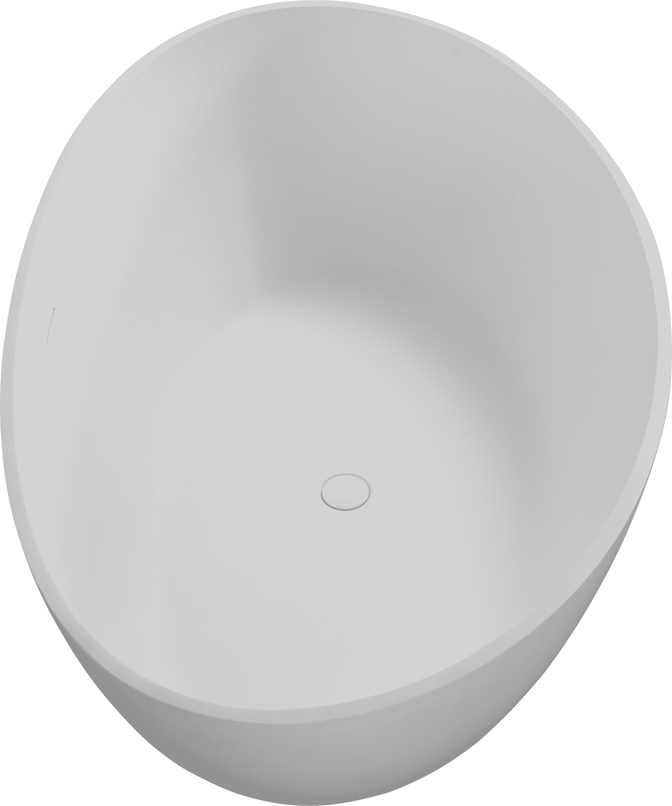 63" Freestanding Solid Surface Bathtub, Luxury Engineered Stone Resin Freestanding Soaking Bathtub with Overflow and Pop-up Drain for Contemporary Bathroom, Matte White 24S05-63MW