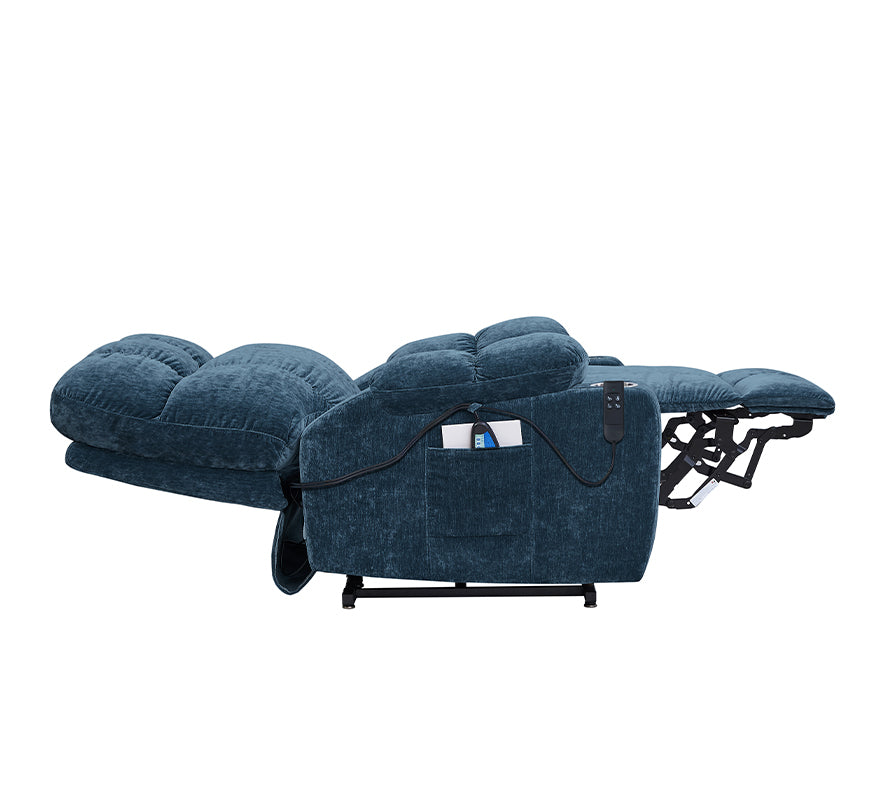 Liyasi Dual OKIN Motor Power Lift Recliner Chair  for Elderly Infinite Position Lay Flat 180° Recliner with Heat Massage