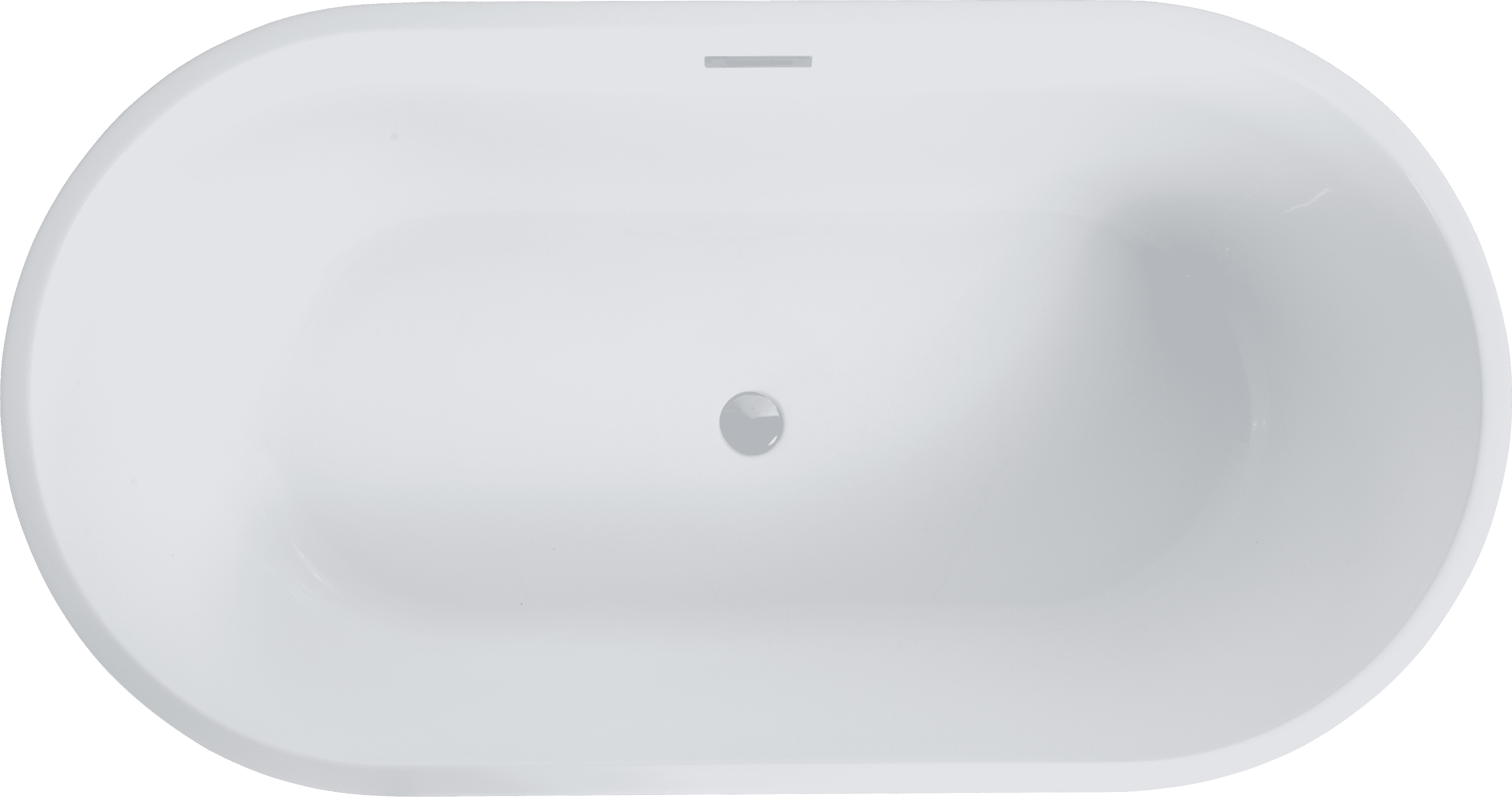 63" Acrylic Freestanding Soaking Bathtub with Chrome Overflow and Drain, cUPC Certified 63" L x 31.1" W, Glossy White 22A02-63