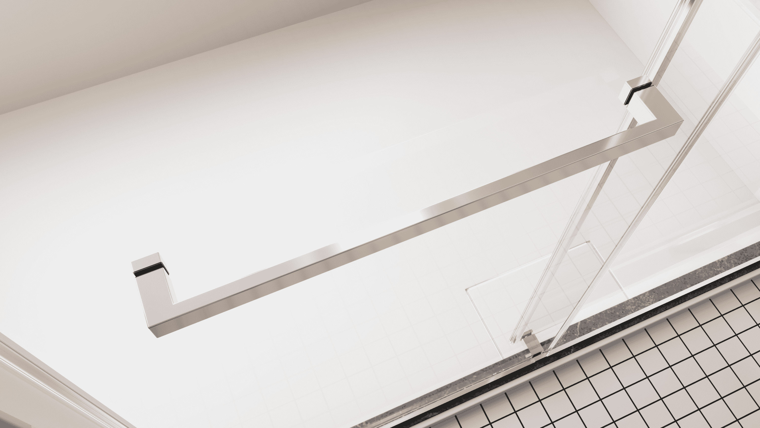 56-60" W x 76"H Frameless Double Sliding Soft-Close Shower Door in Chrome, 3/8 inches (10mm) Thick SGCC Tempered Glass Door