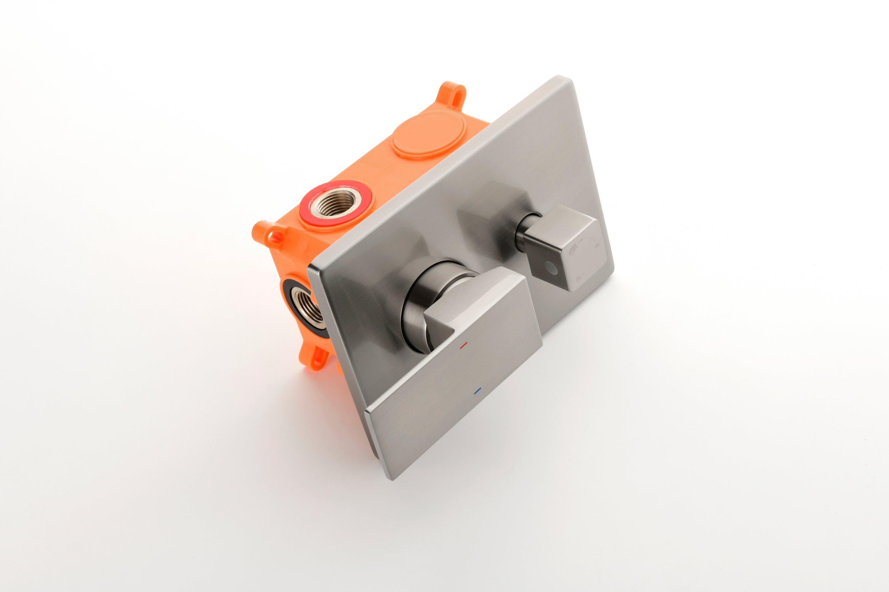 3 Way Outlet Function Solid Brass Shower Diverter Valve Mixer Rough-In Shower Handle Valve Kit Replacement