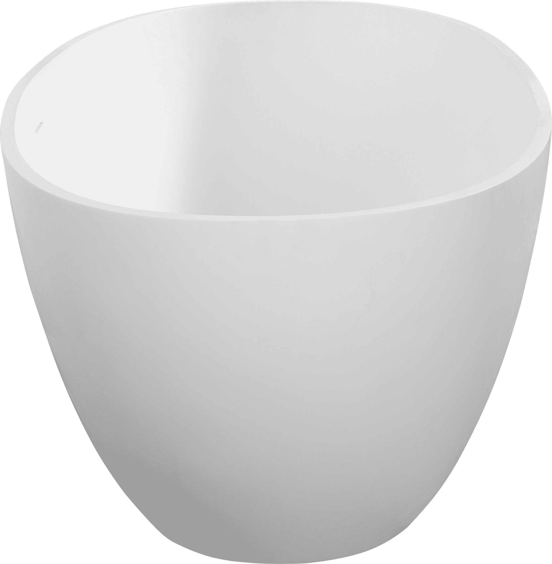 65" Freestanding Solid Surface Bathtub, Luxury Handcrafted Stone Resin Freestanding Soaking Bathtub with Overflow and Pop-up Drain, Matte White 24S06-65MW