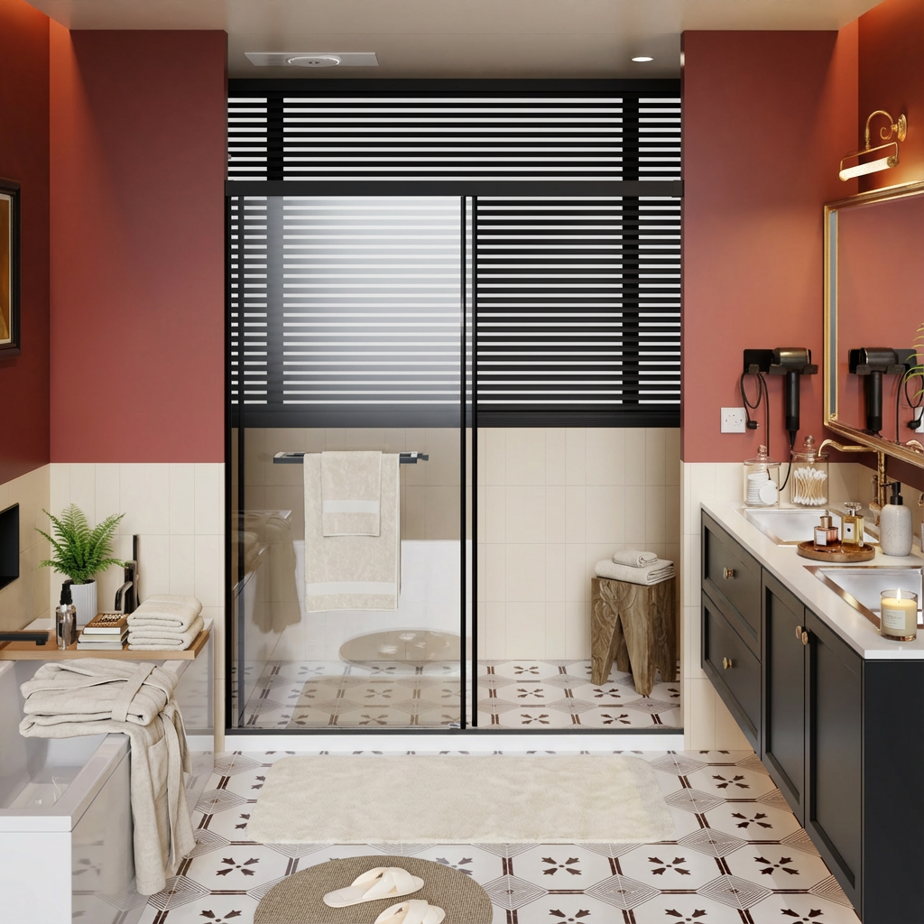 48-60 x 72 in Soft-Close Dual Sliding Shower Door - 60 x 72 in / Matte Black view 1