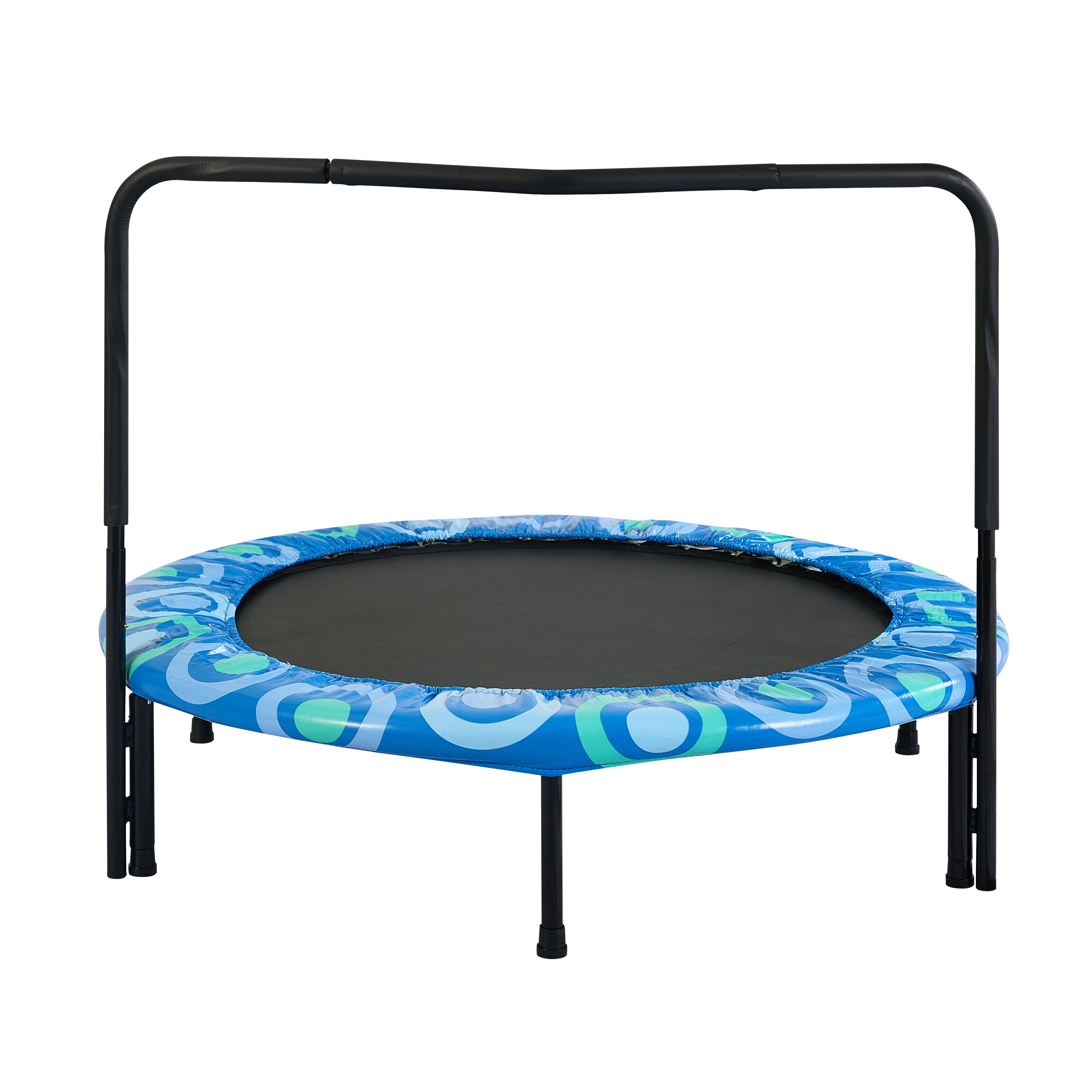 XTP002 Assembled children's trampoline happy expression outdoor and indoor for kids age 3 - 7