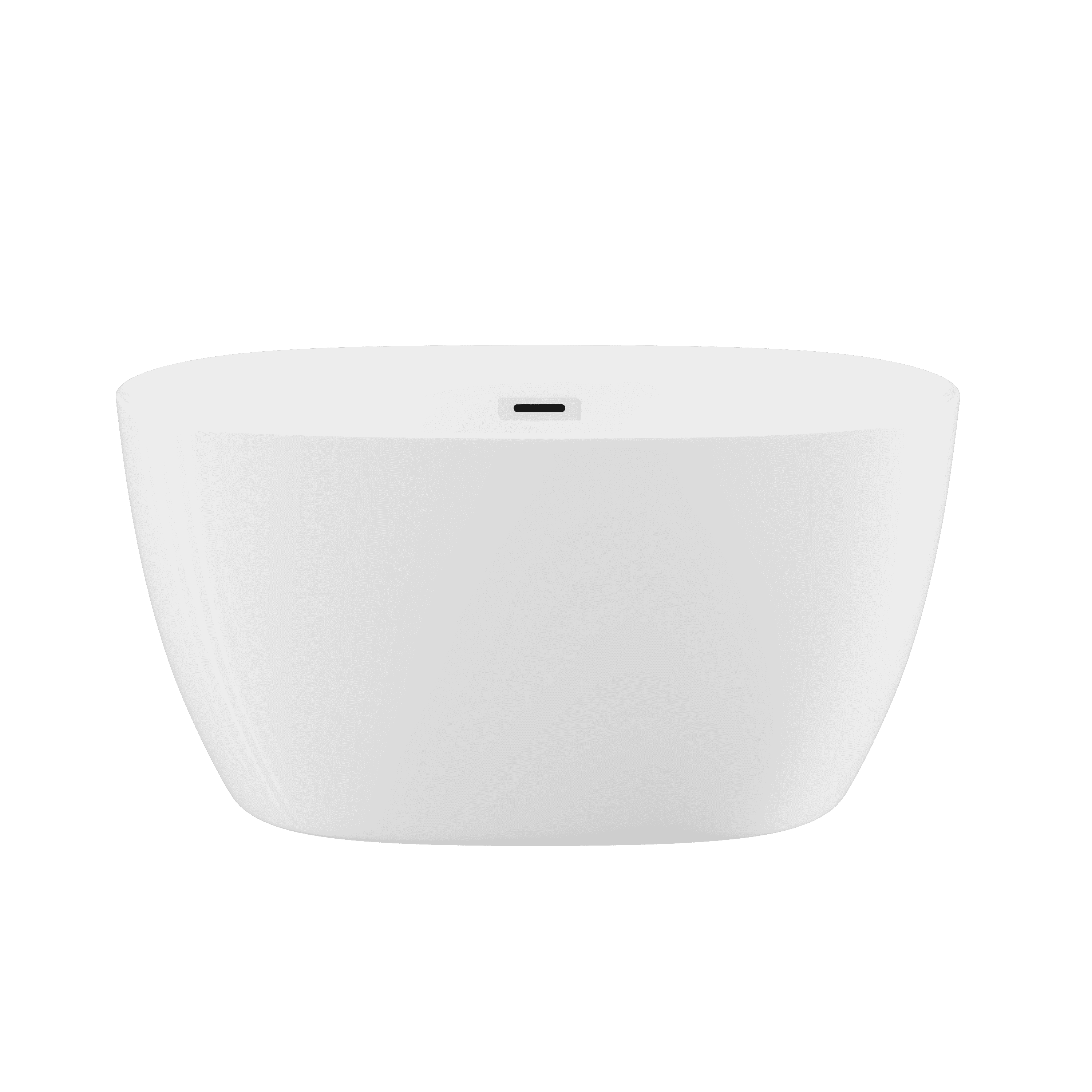 47" Acrylic Freestanding Bathtub-Acrylic Soaking Tubs, White Bathtub, Oval Shape Freestanding Bathtub With Chrome Overflow and Pop-Up Drain CUPC Certificate