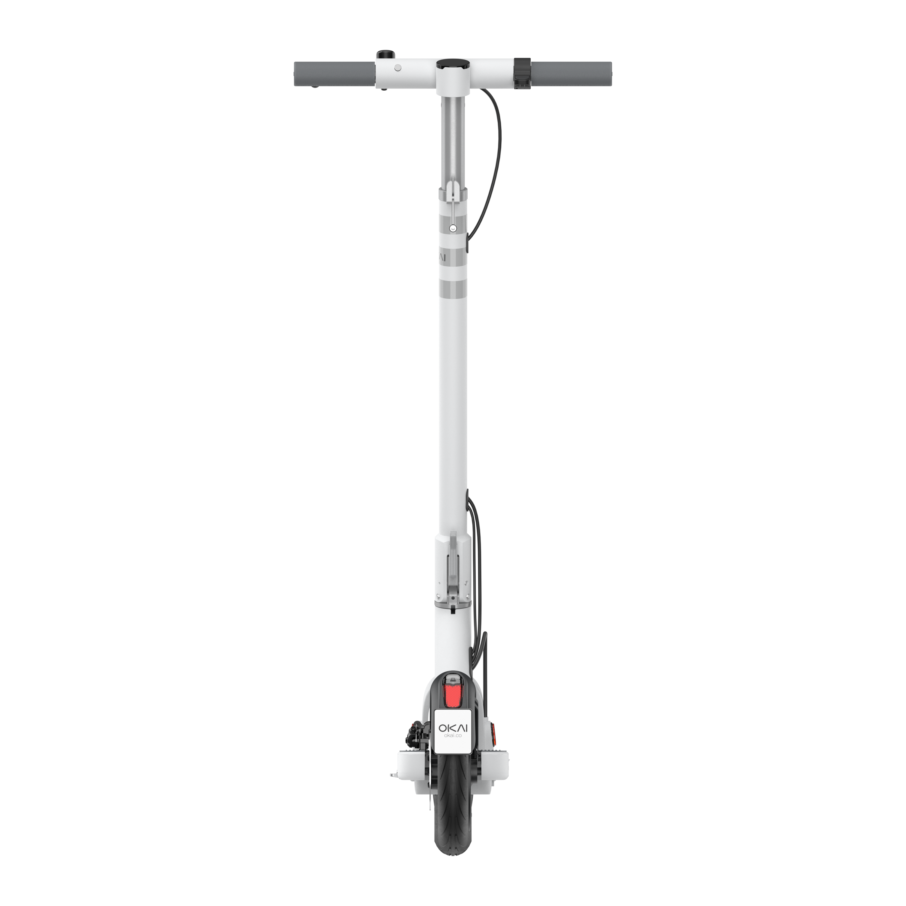 Foldable Electric Scooter w/18.6 Miles Max Operating Range & 15.5 mph Max Speed - White