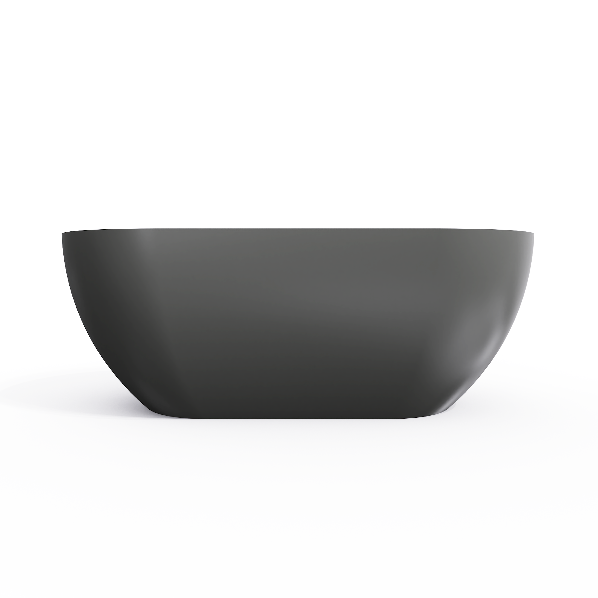 59-inch oval solid surface freestanding bathtub, dimension detail