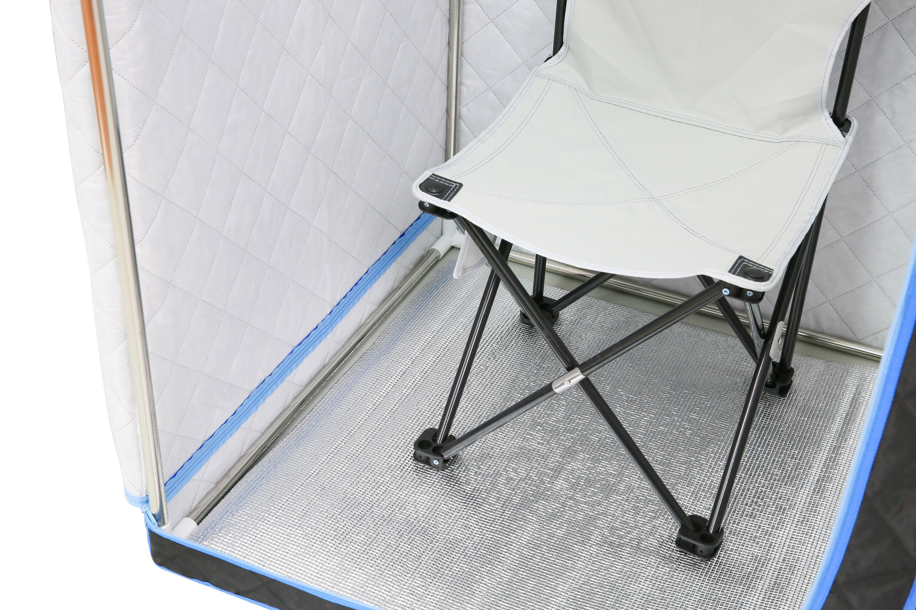 Portable Gothic Roof Plus Type Full Size Steam Sauna tent. Spa, Detox ,Therapy and Relaxation at home. Larger Space, Stainless Steel Pipes Connector Easy to Install. FCC Certification--Black