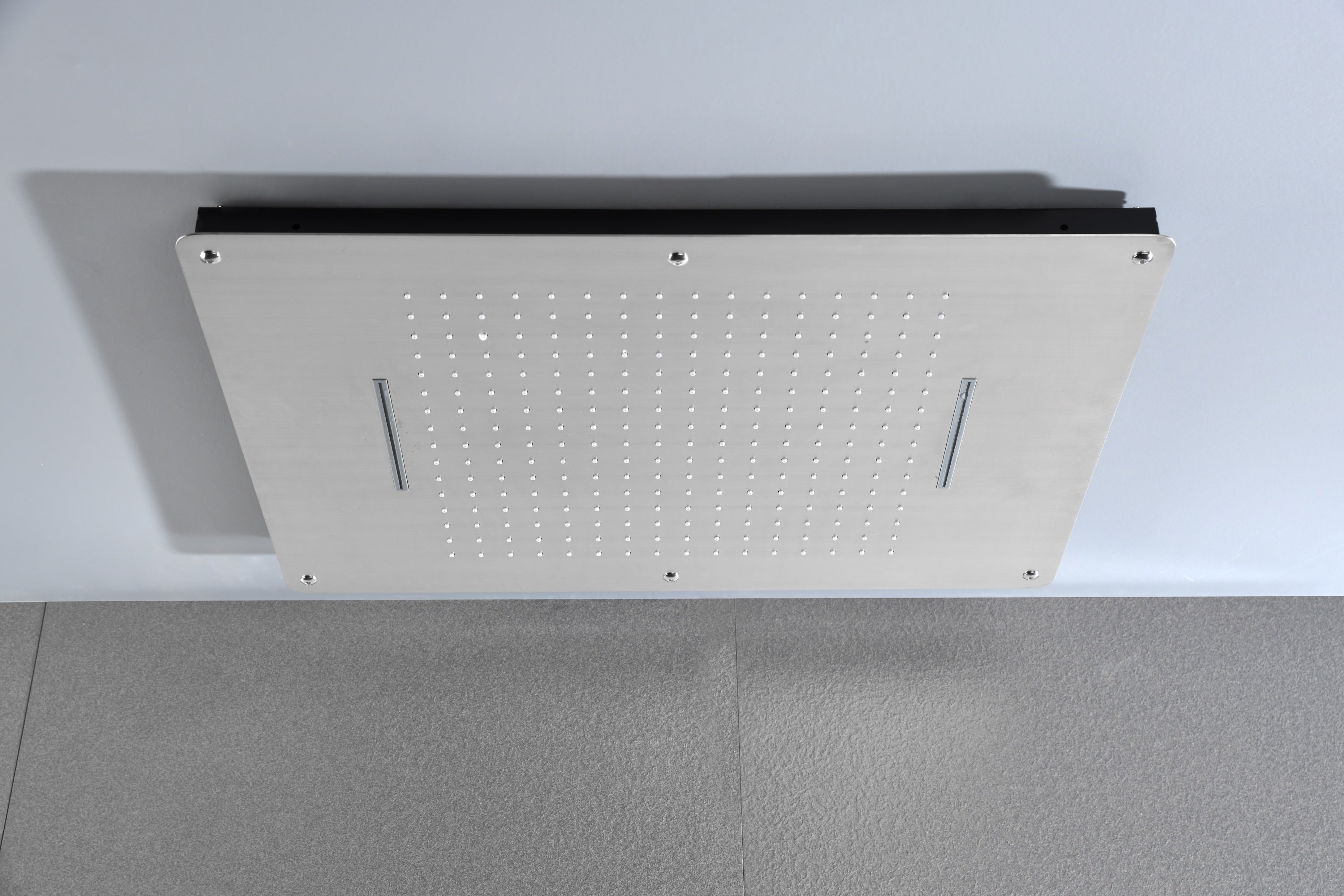 Inch shower head Multi Functions Showerheads Square Ceiling Mounted Bathroom, Waterfall Rainfall shower head High Pressure Bath Shower