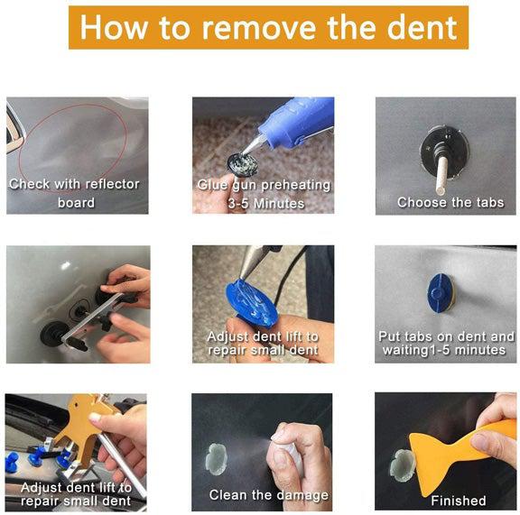 Dent Puller Kit - Paintless Dent Repair Tool for Cars | PDR Kit