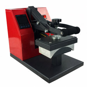 Transforsa clamshell cap heat press front three-quarter view