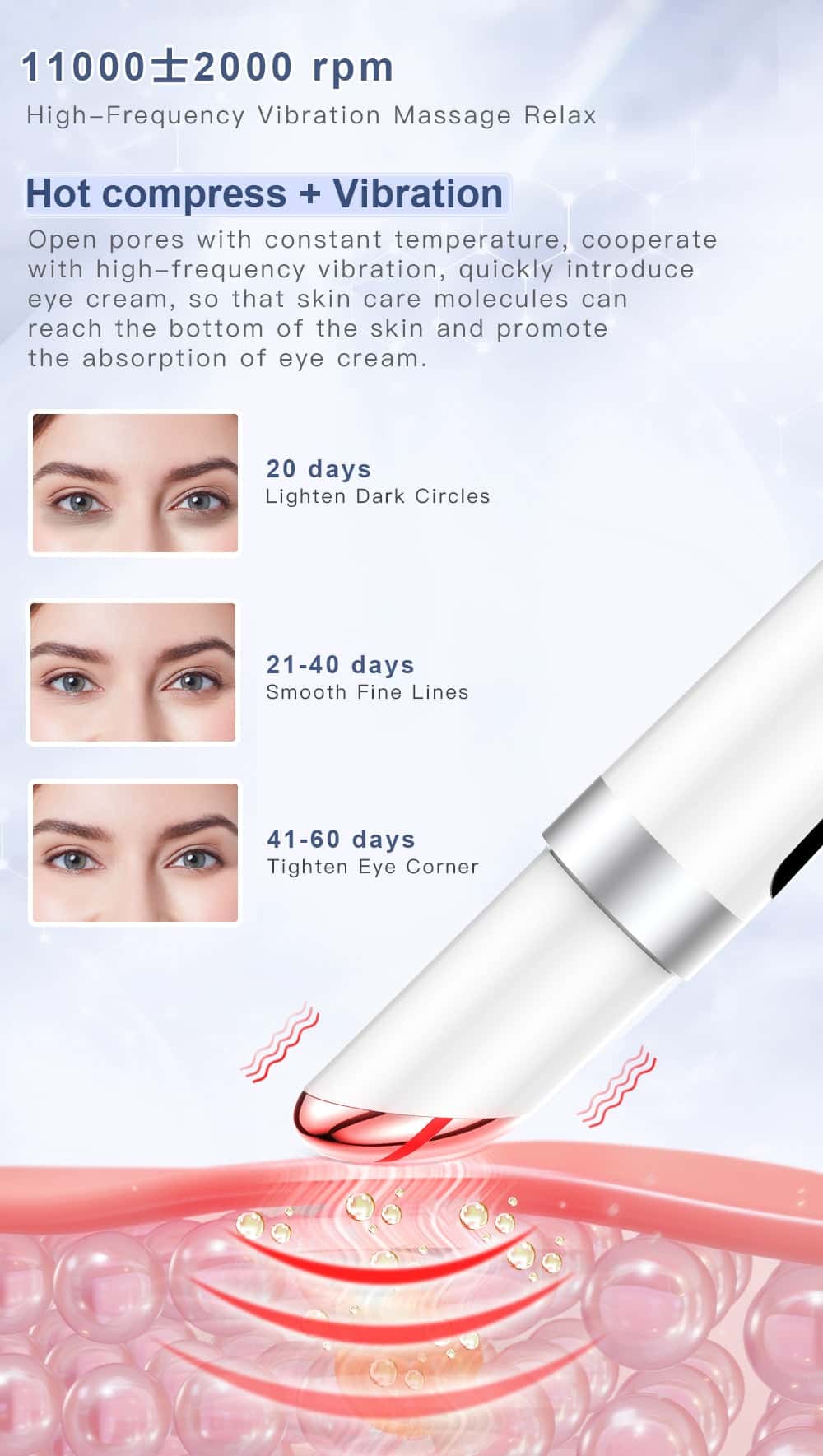 EMS Electric Eye Massager Eye Skin Lift Skin Care Tool