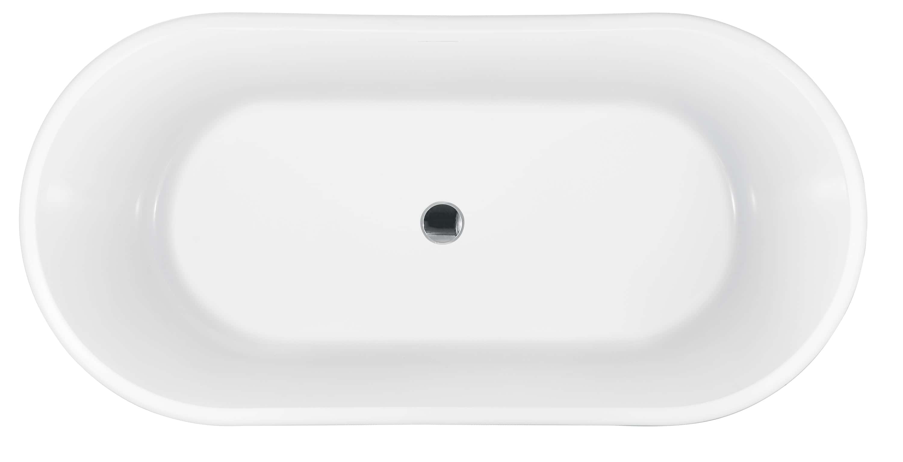 54" Acrylic Freestanding Soaking Bathtub-54‘’-white