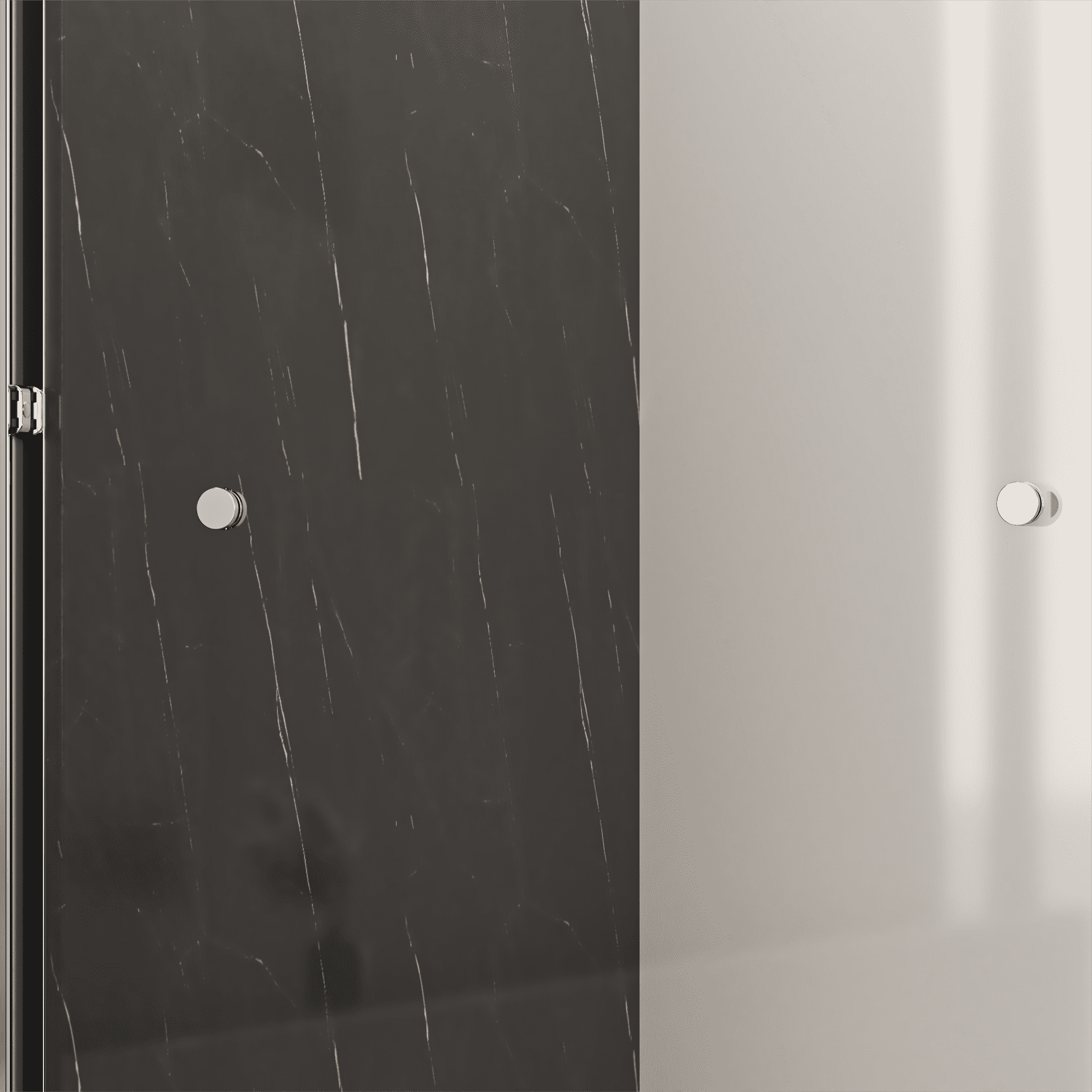 56"-60"W x 58" H  Semi-Frameless Double Sliding Tub Door, Bypass Bathtub Shower, 1/4" (6mm) Thick SGCC Tempered Glass Door,  Chrome