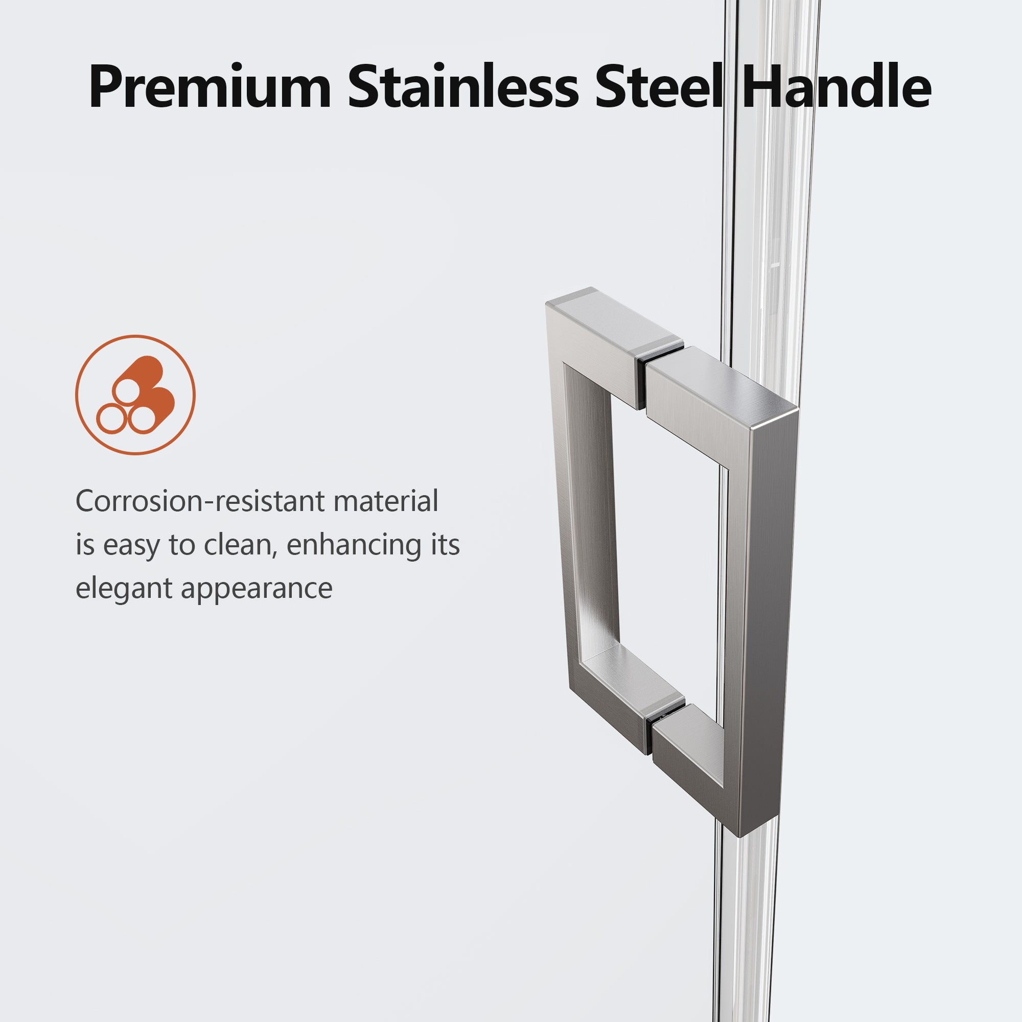 56-60 x 74 in Frameless Single Sliding Shower Door - Brushed Nickel view 4