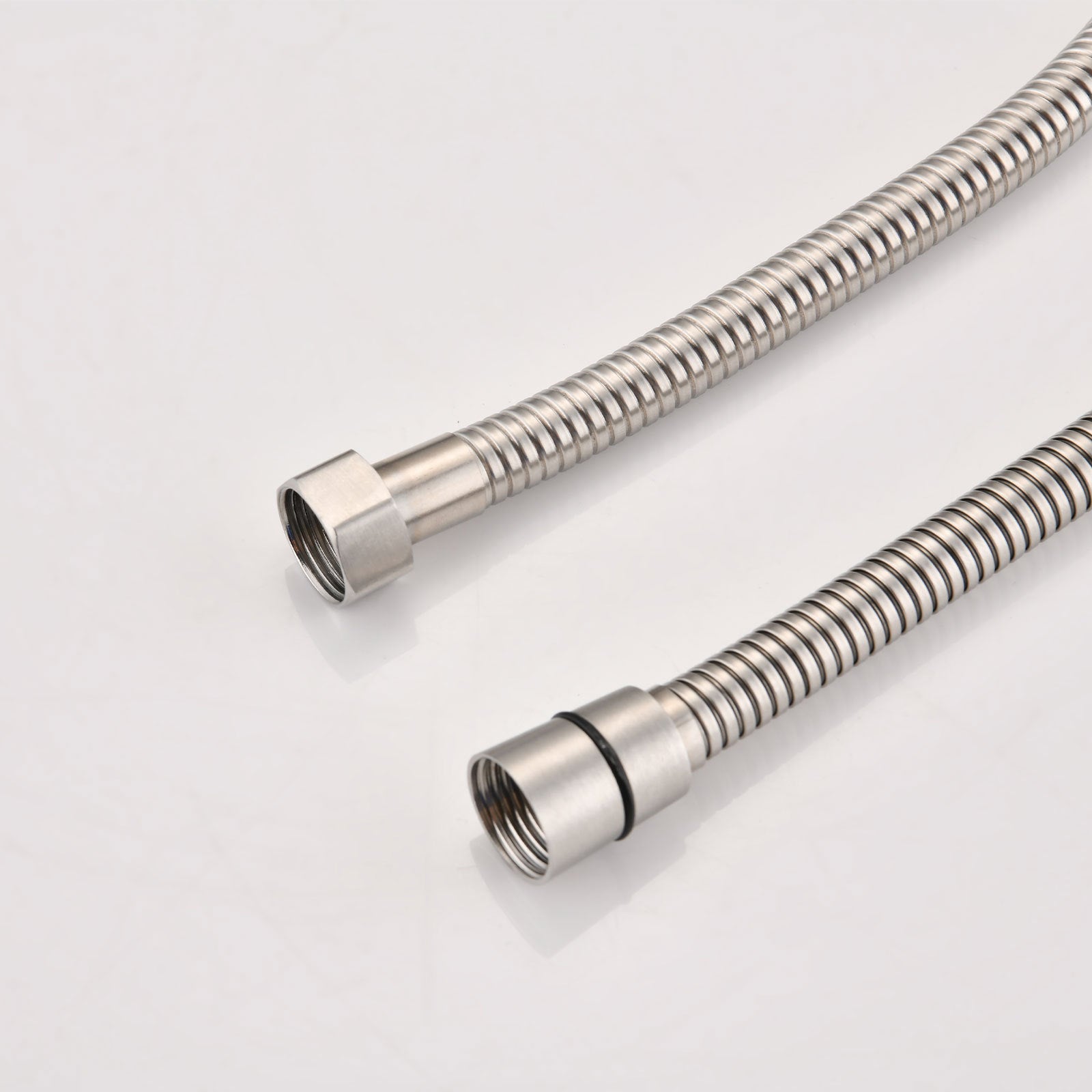 Single-Handle 4-Spray Patterns Bathroom Rain Shower Faucet with Body Jet Handshower in Brushed Nickel (Valve Included)