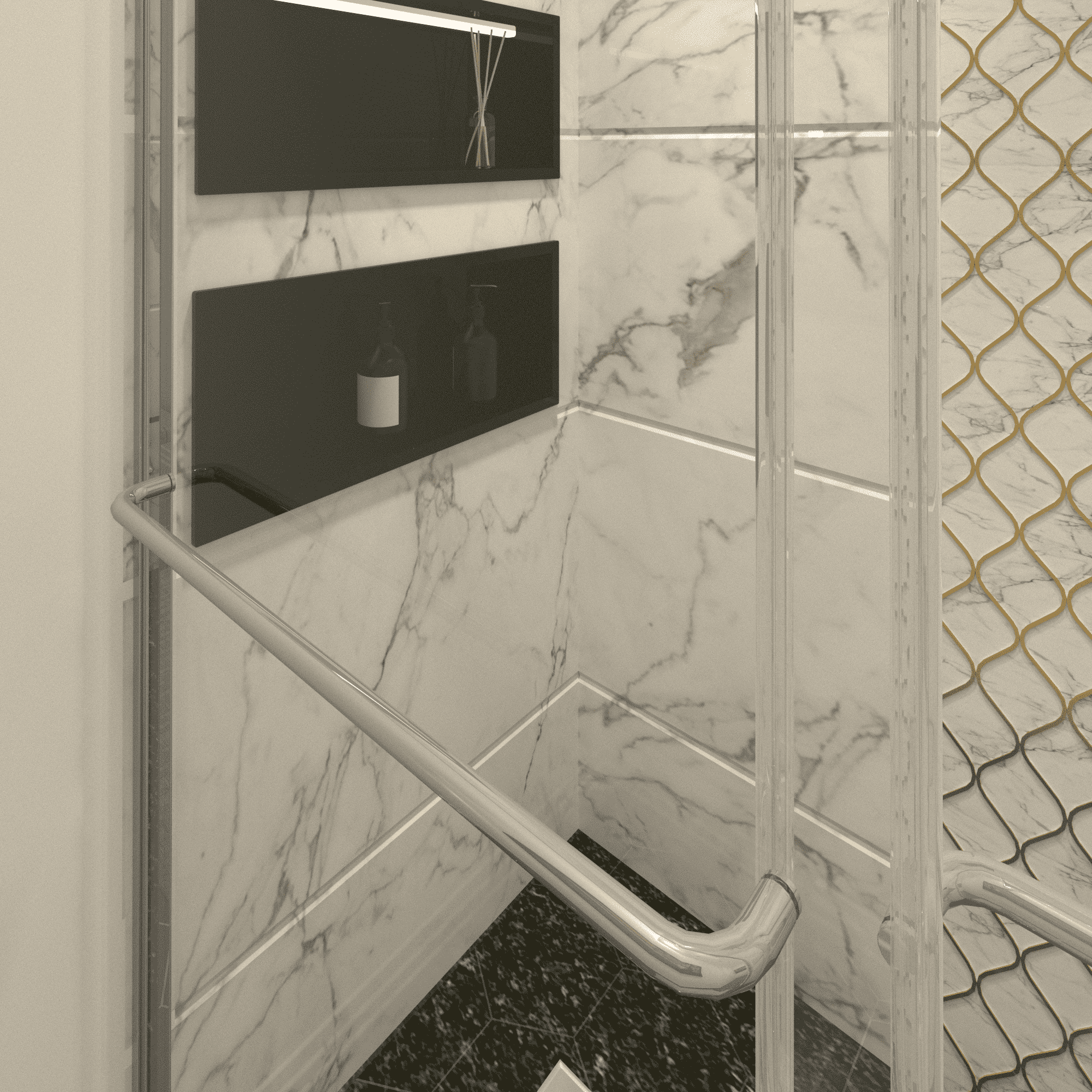 60"W X 58"H SHOWER DOORS