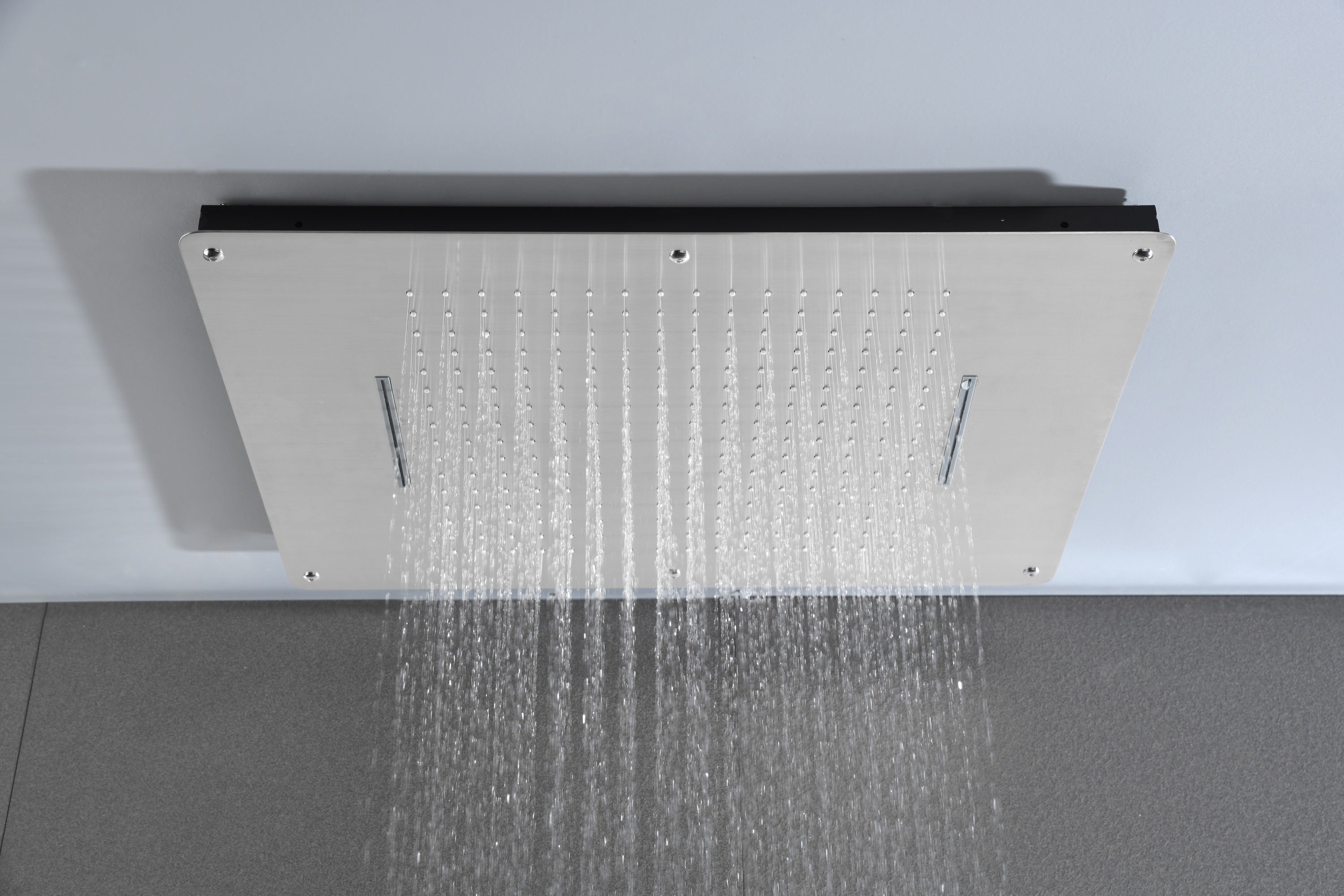 Inch shower head Multi Functions Showerheads Square Ceiling Mounted Bathroom, Waterfall Rainfall shower head High Pressure Bath Shower