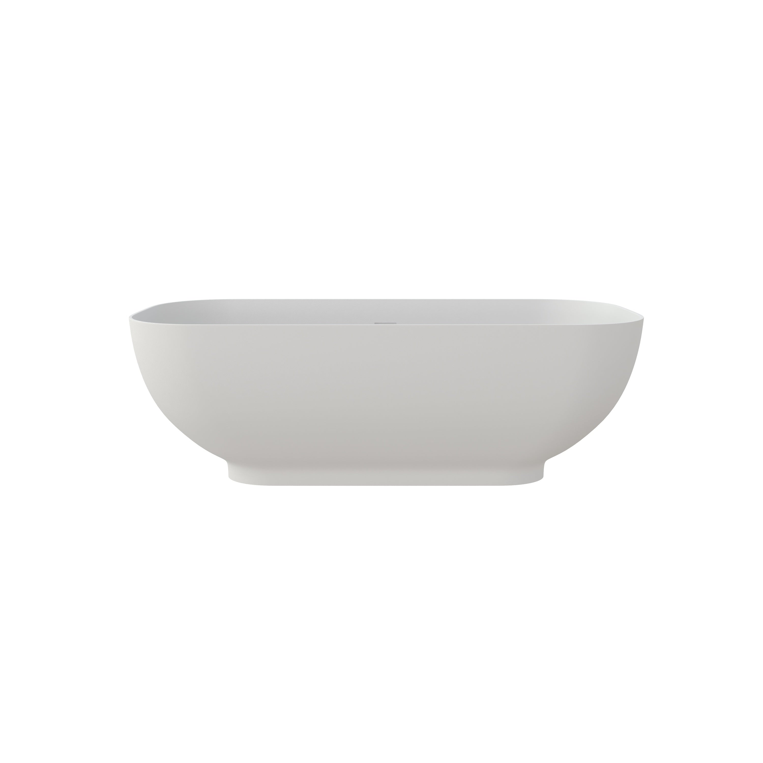 65" solid surface soaking bathtub