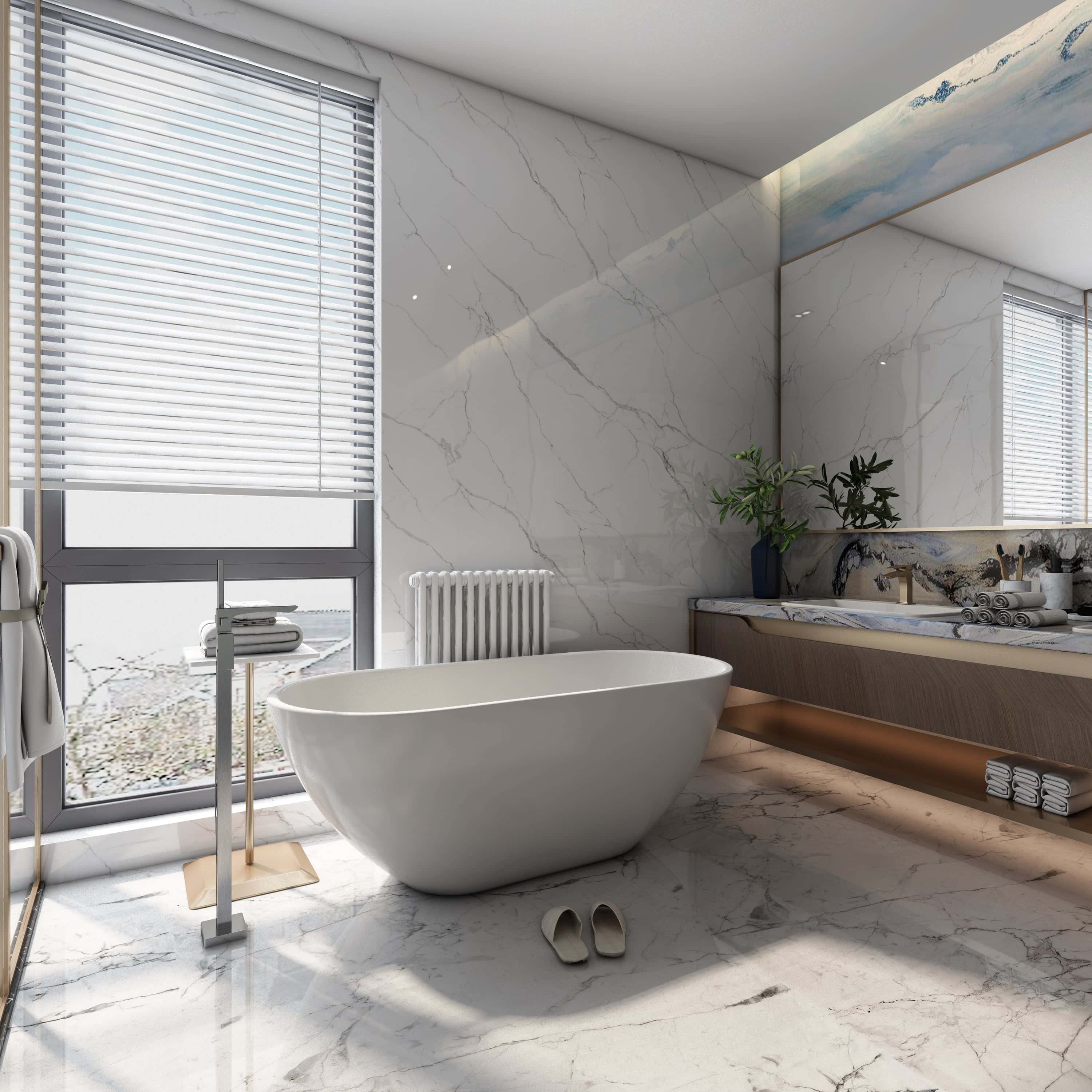 59" Acrylic Alcove Freestanding Soaking Bathtub
