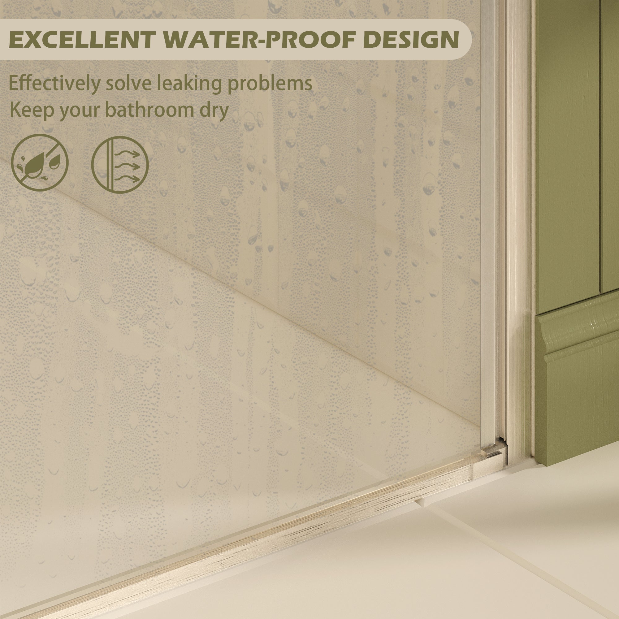 Frameless pivot shower door dimensions view