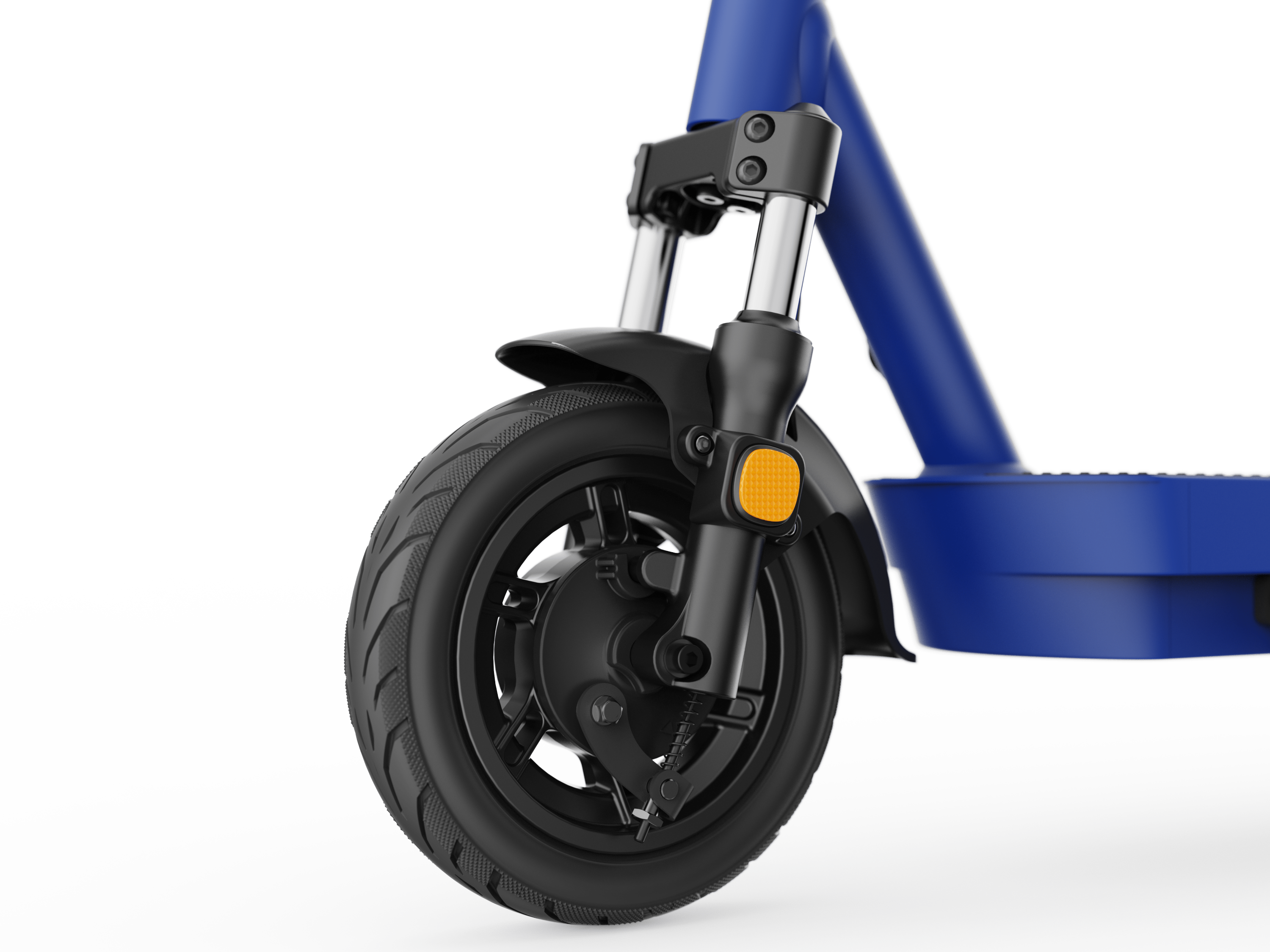 Dual-Suspension Electric Scooter w/ 43.5 Miles Max Operating Range & 24 mph Max Speed - Blue