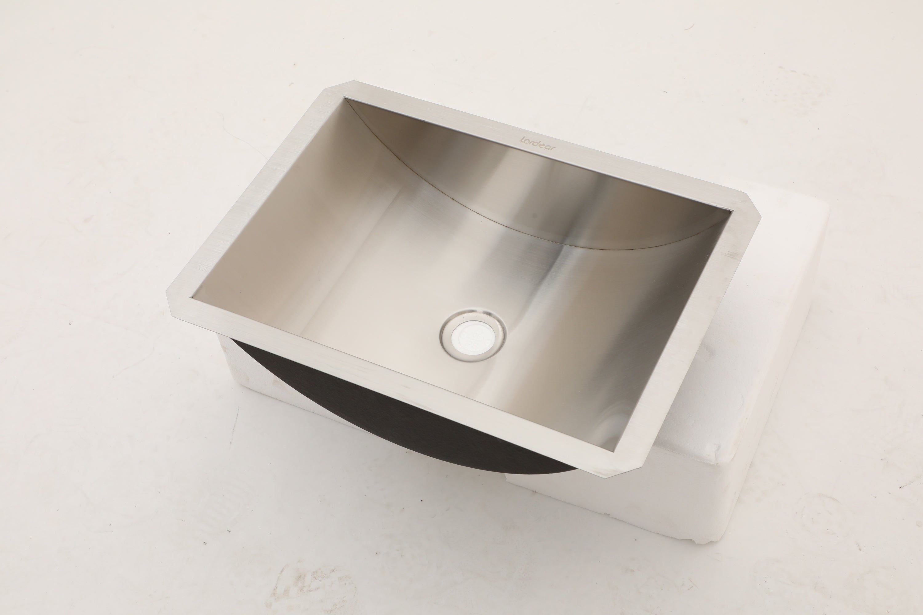 18"x13" Brushed Nickel Stainless Steel undermount Bathroom Sink with Pop Up Drain