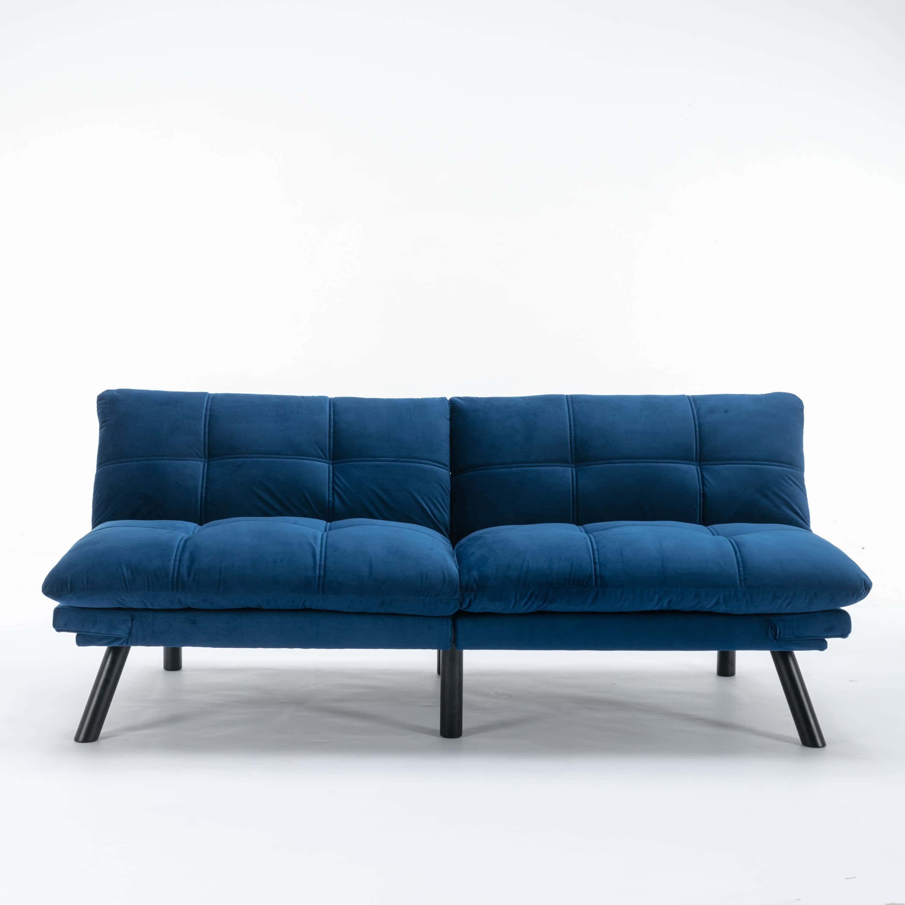 Navy Blue Convertible Folding Modern sofa Bed