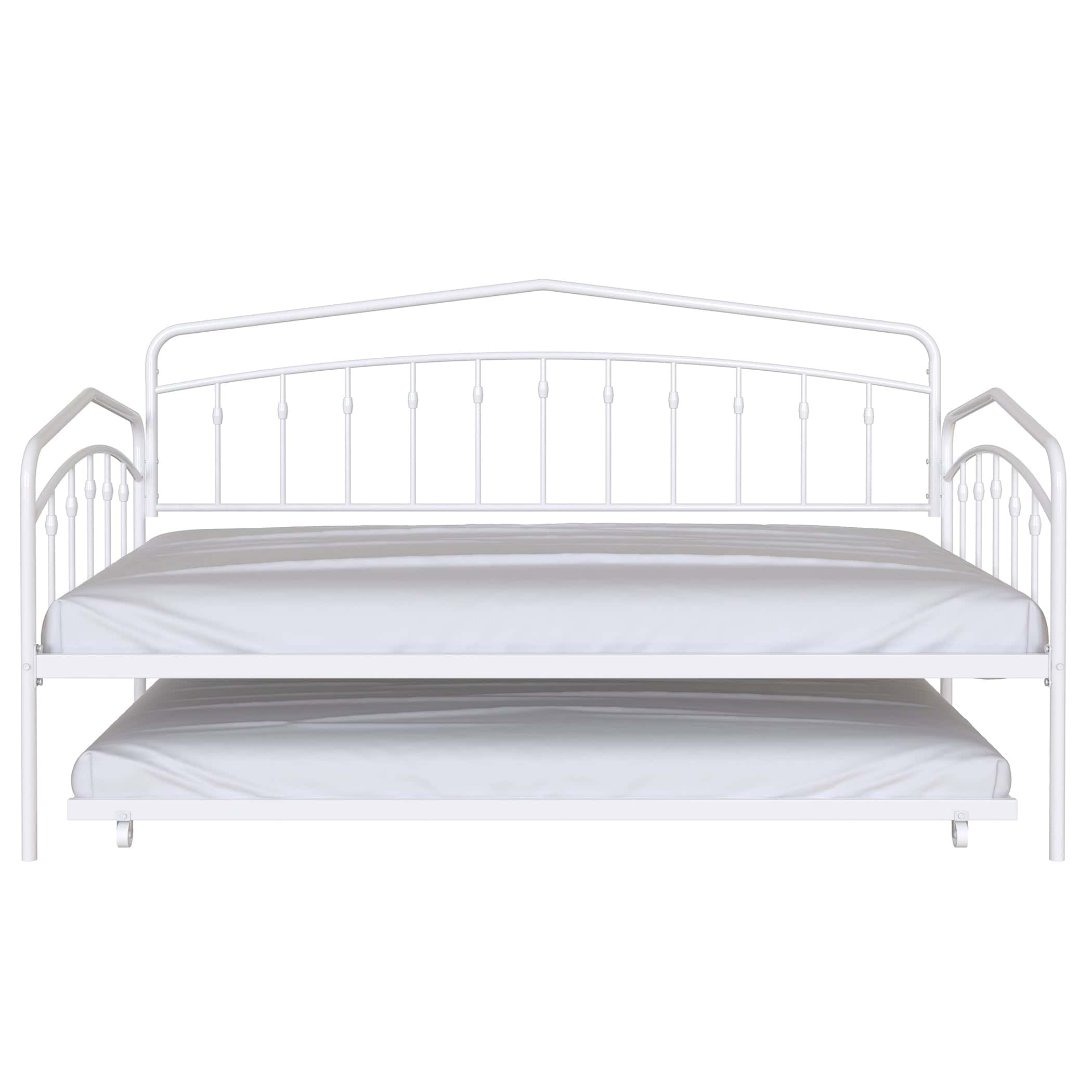 Fox Twin Daybed with Twin Trundle, White