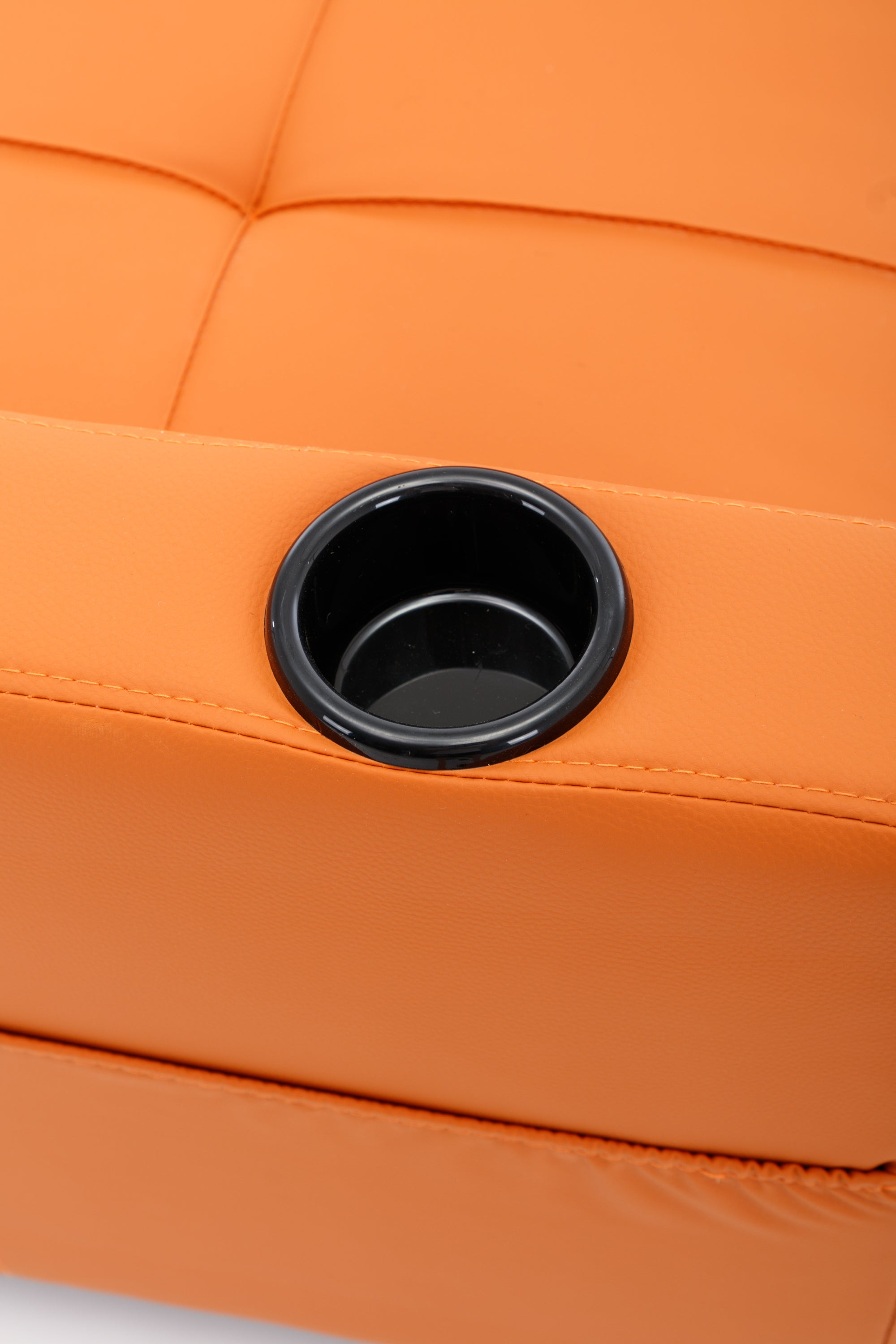 Futon Chair Bed Convertible Chair 3-in-1 Pull Out Sleeper Chair Beds with USB Ports,Wear-resistant and Anti-scratch, Armchair Bed Sleeper for Living Room (Orange Leather)