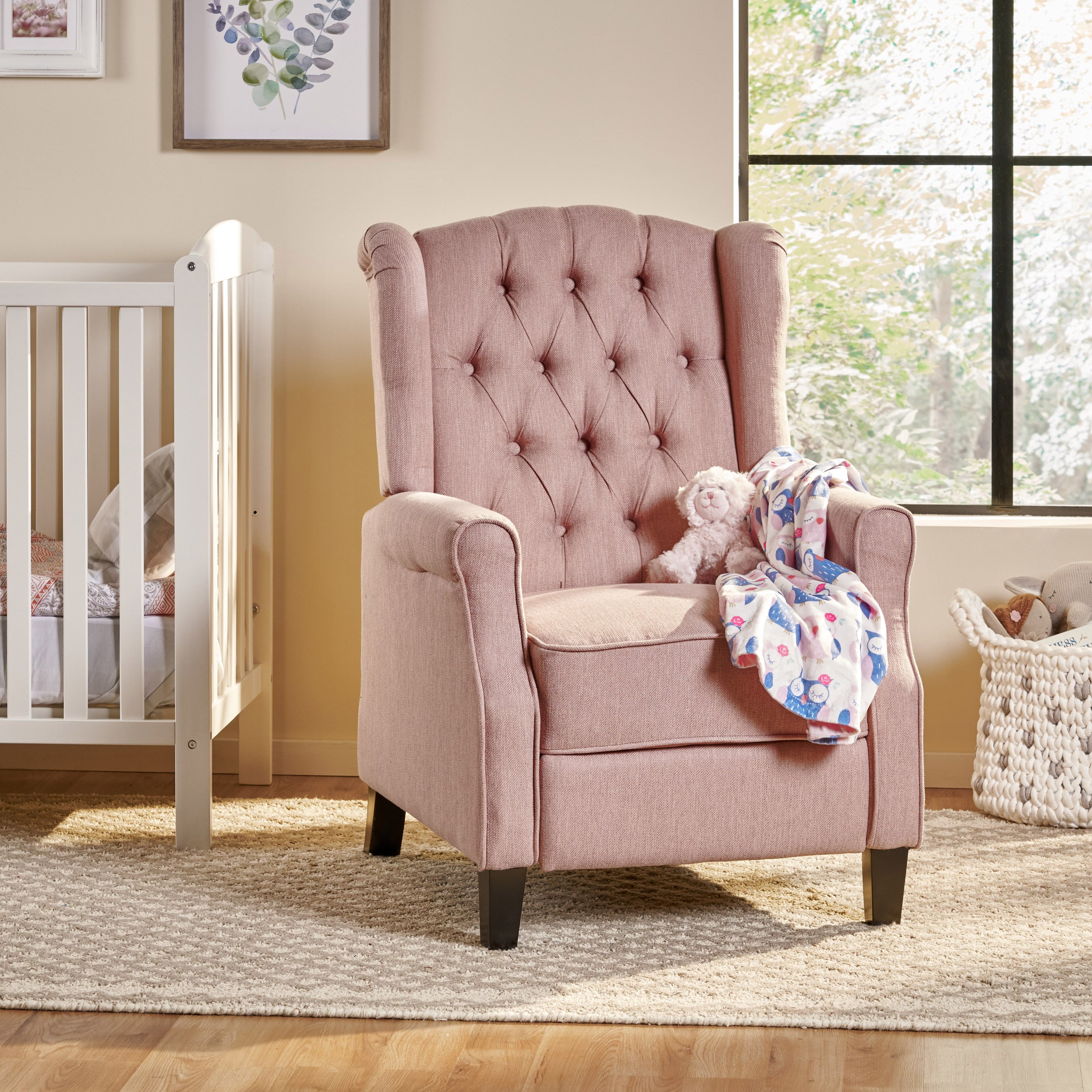 28" Wide Manual Wing Chair Recliner