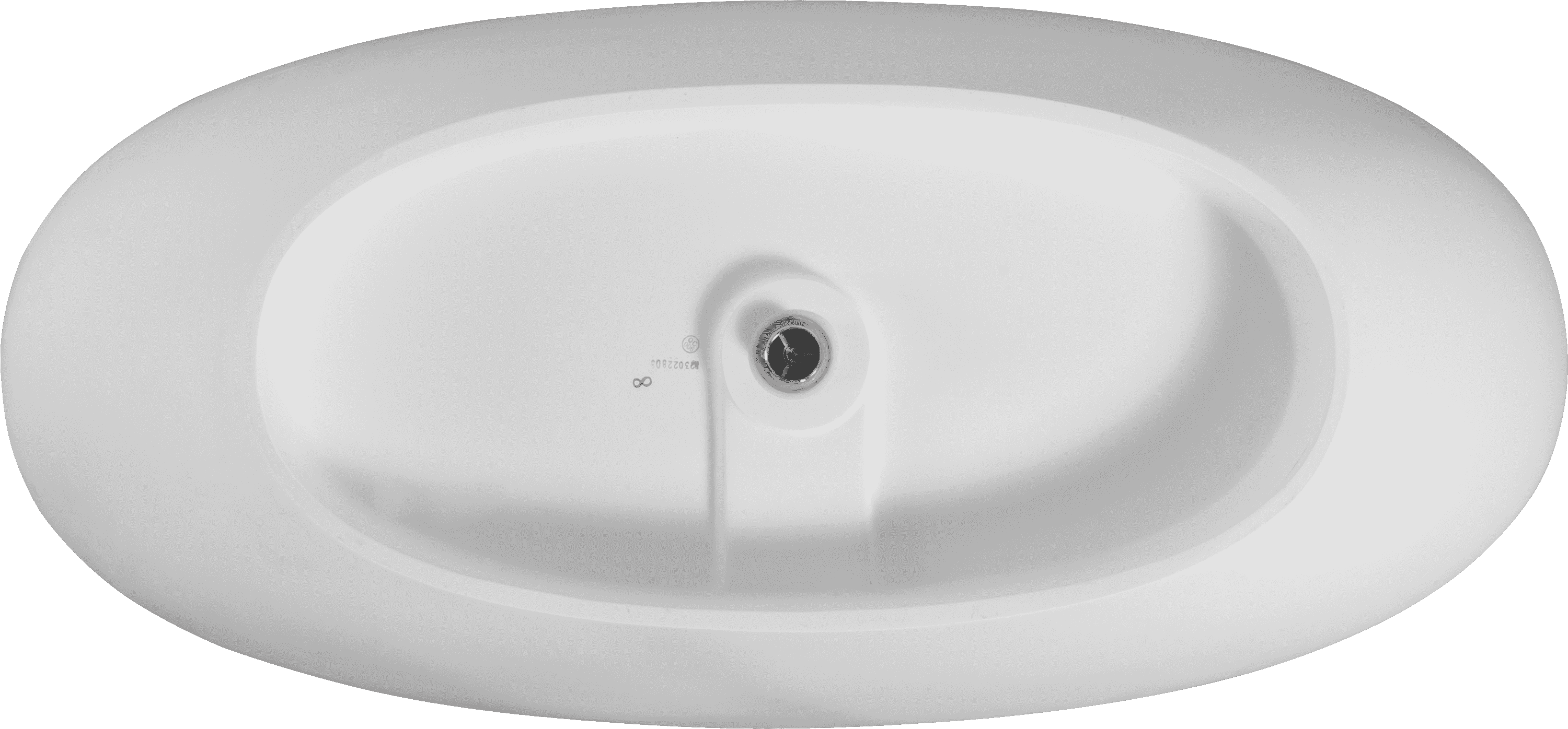 65" Freestanding Solid Surface Bathtub, Luxury Handcrafted Stone Resin Freestanding Soaking Bathtub with Overflow and Pop-up Drain, Matte White 24S06-65MW