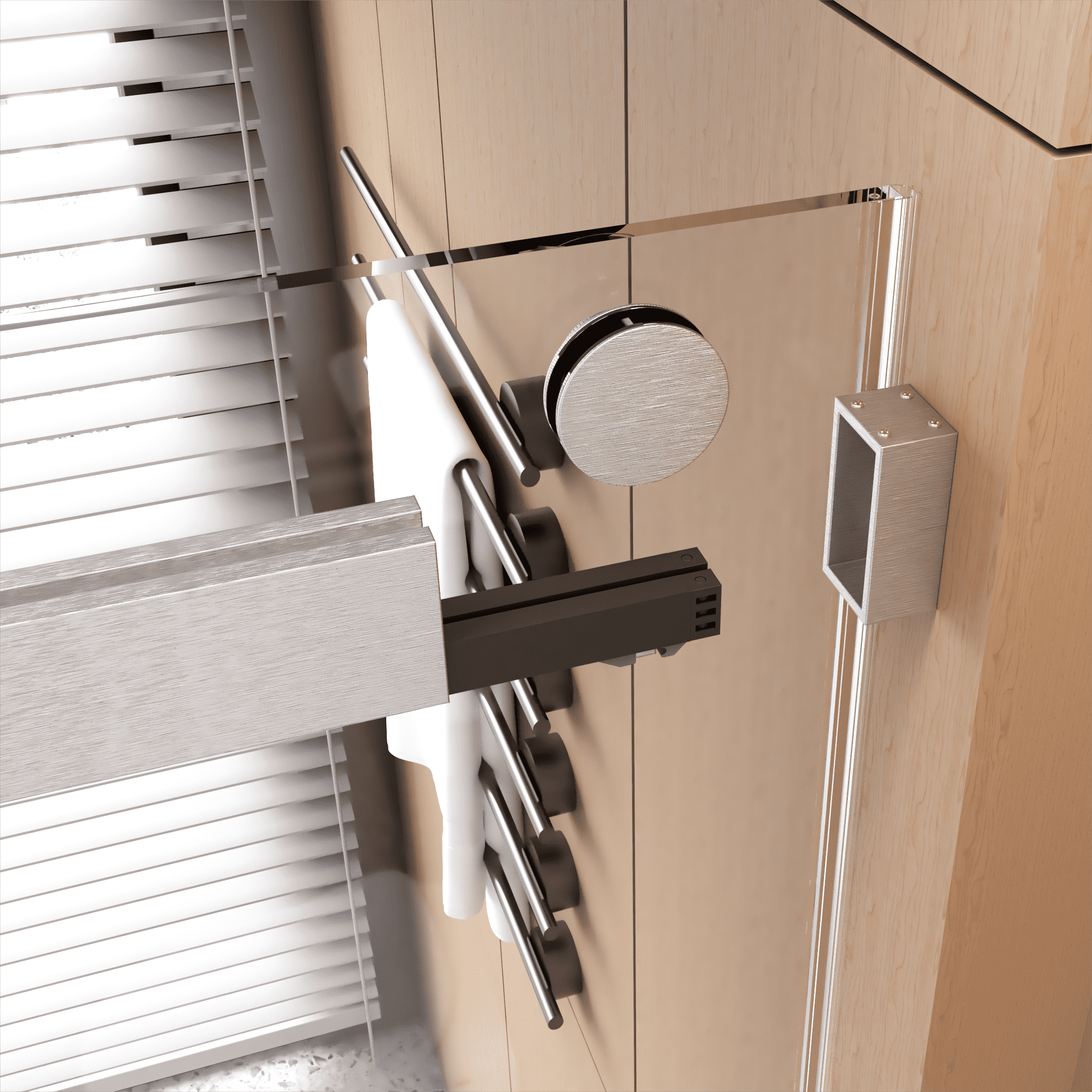 68-72"W x 76"H Frameless Double Sliding Soft-Close Shower Door, 3/8inches (10mm) Thick SGCC Tempered Glass Door,  Brushed Nickel