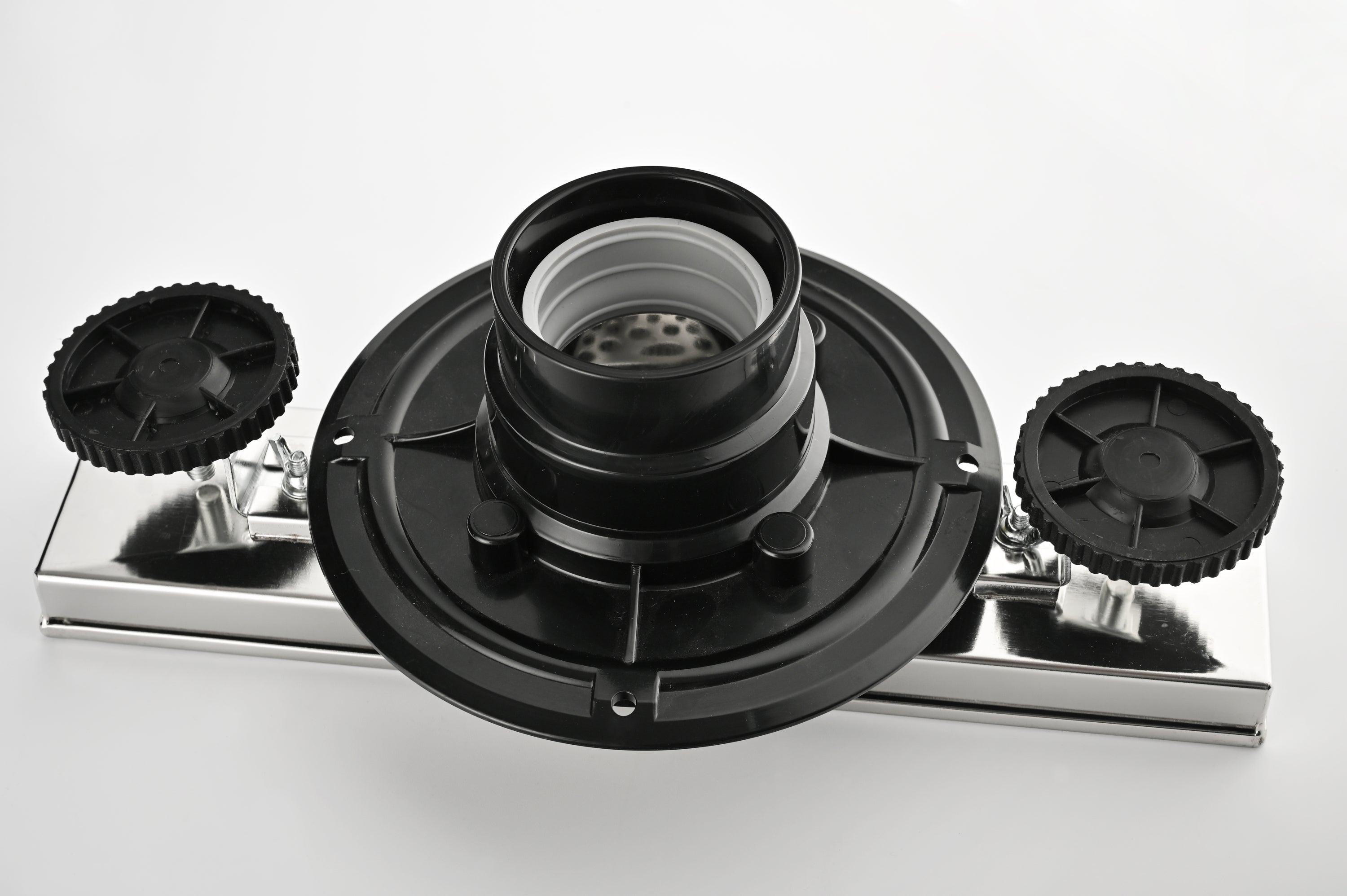 12 Inches Linear Shower Drain, Included Hair Strainer and Leveling Feet, Flange