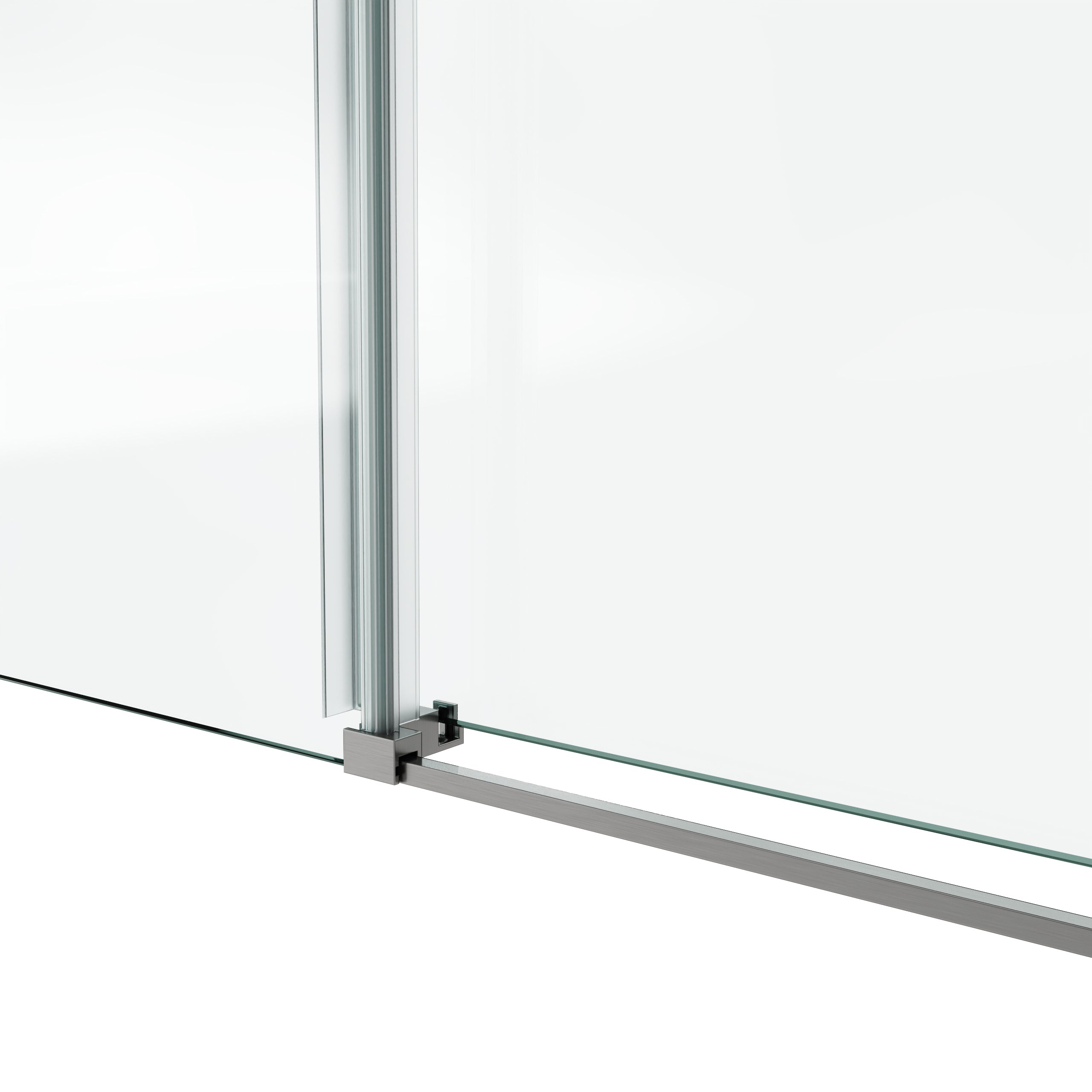 Fixed sliding shower door dimensions view
