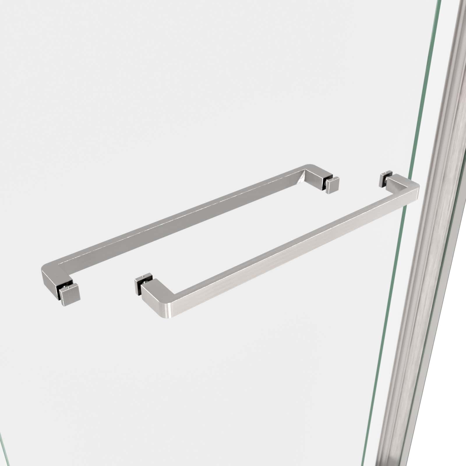 Bypass shower door, sliding door, (56-60"W x 74"H) with 5/16" tempered glass 6074