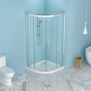 36 x 72 in Framed Tub Shower Enclosure - 36 x 72 in / Chrome view 1