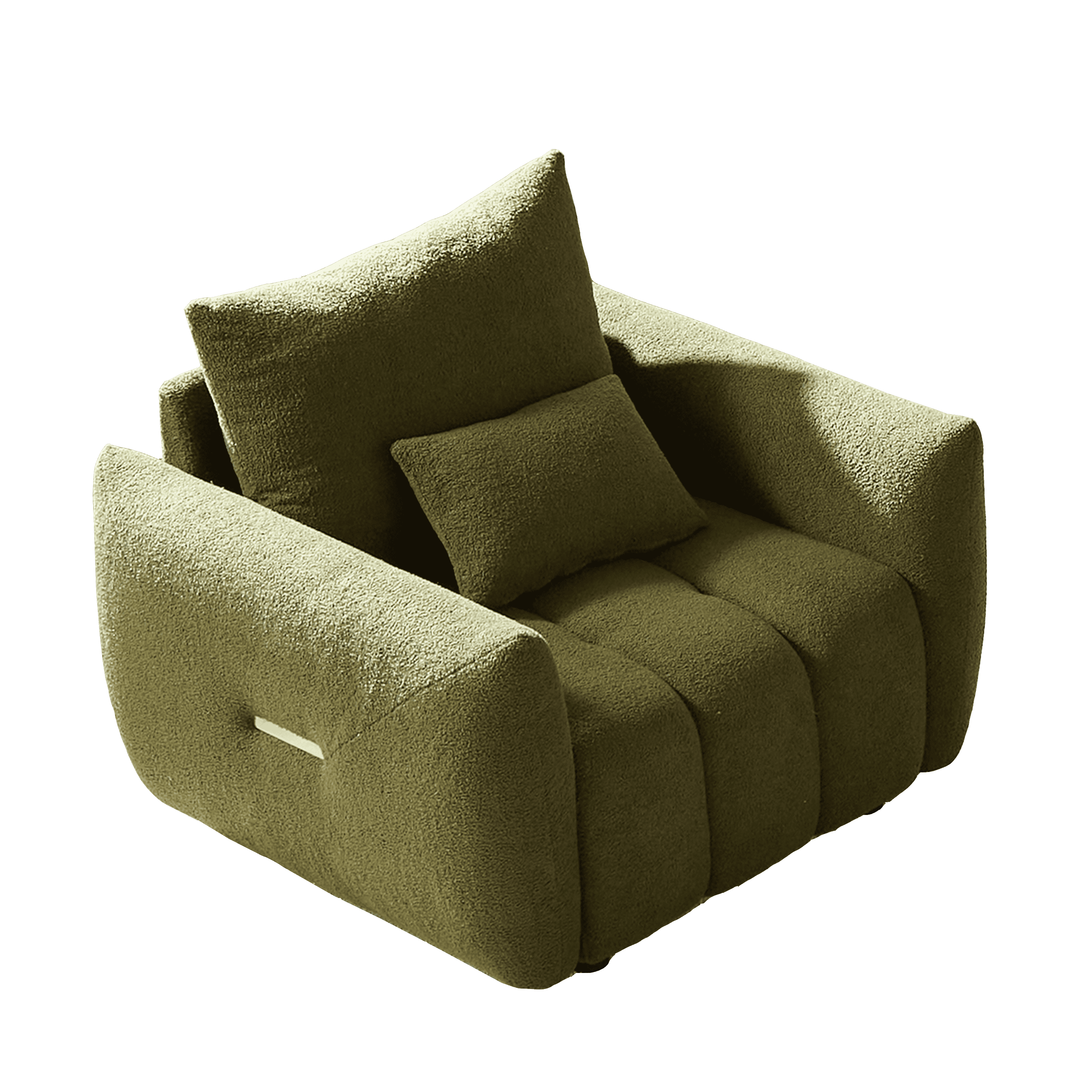 39.7'' Teddy Fabric Sofa, Modern Lounge Chair for Apartment, Office, Living Room and Bedroom