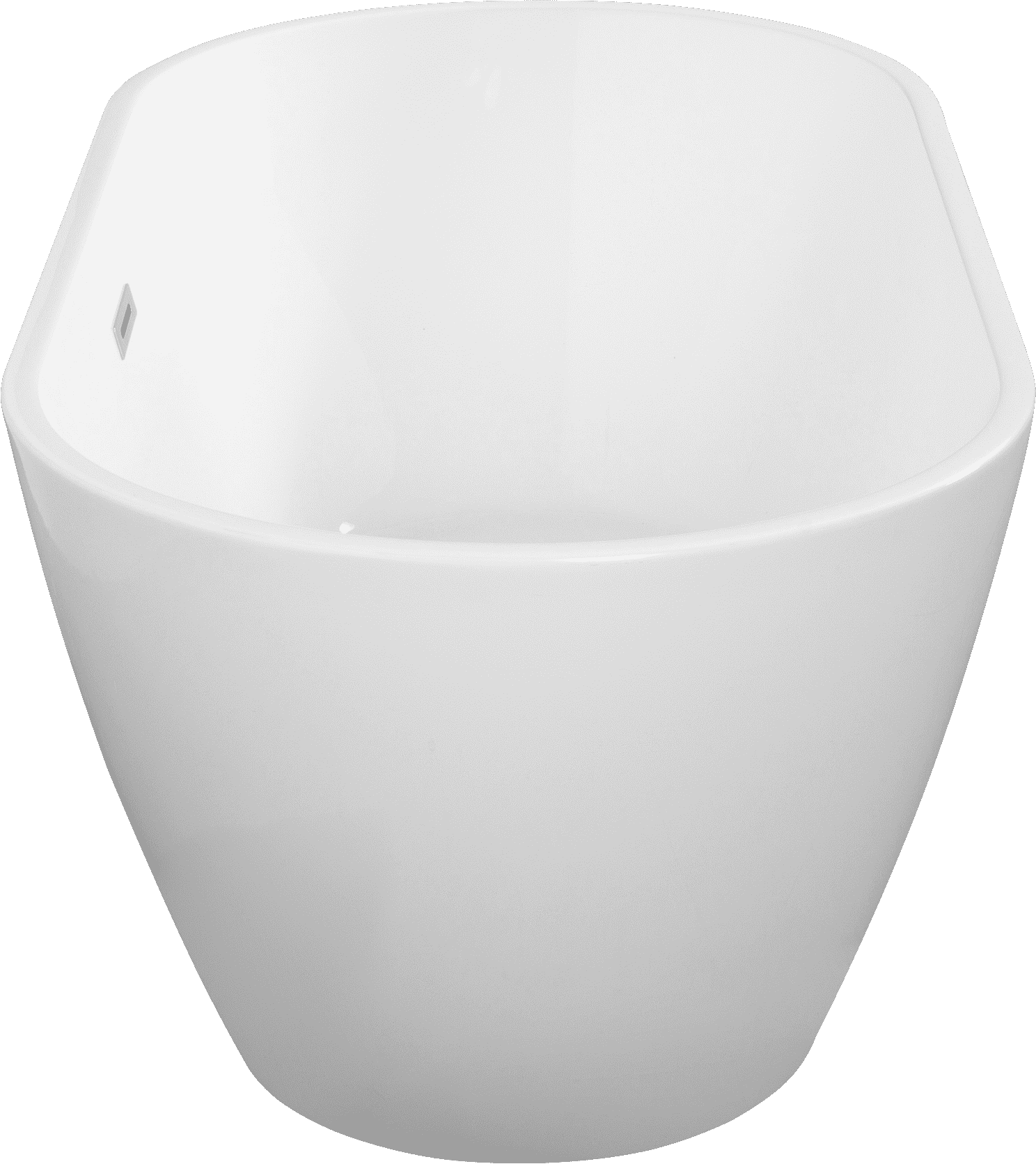 60" Freestanding Acrylic Soaking Bathtub with Chrome Overflow and Drain, Self-leveling Legs Flexible Hose, Easy Installation, Glossy White 24A09-60