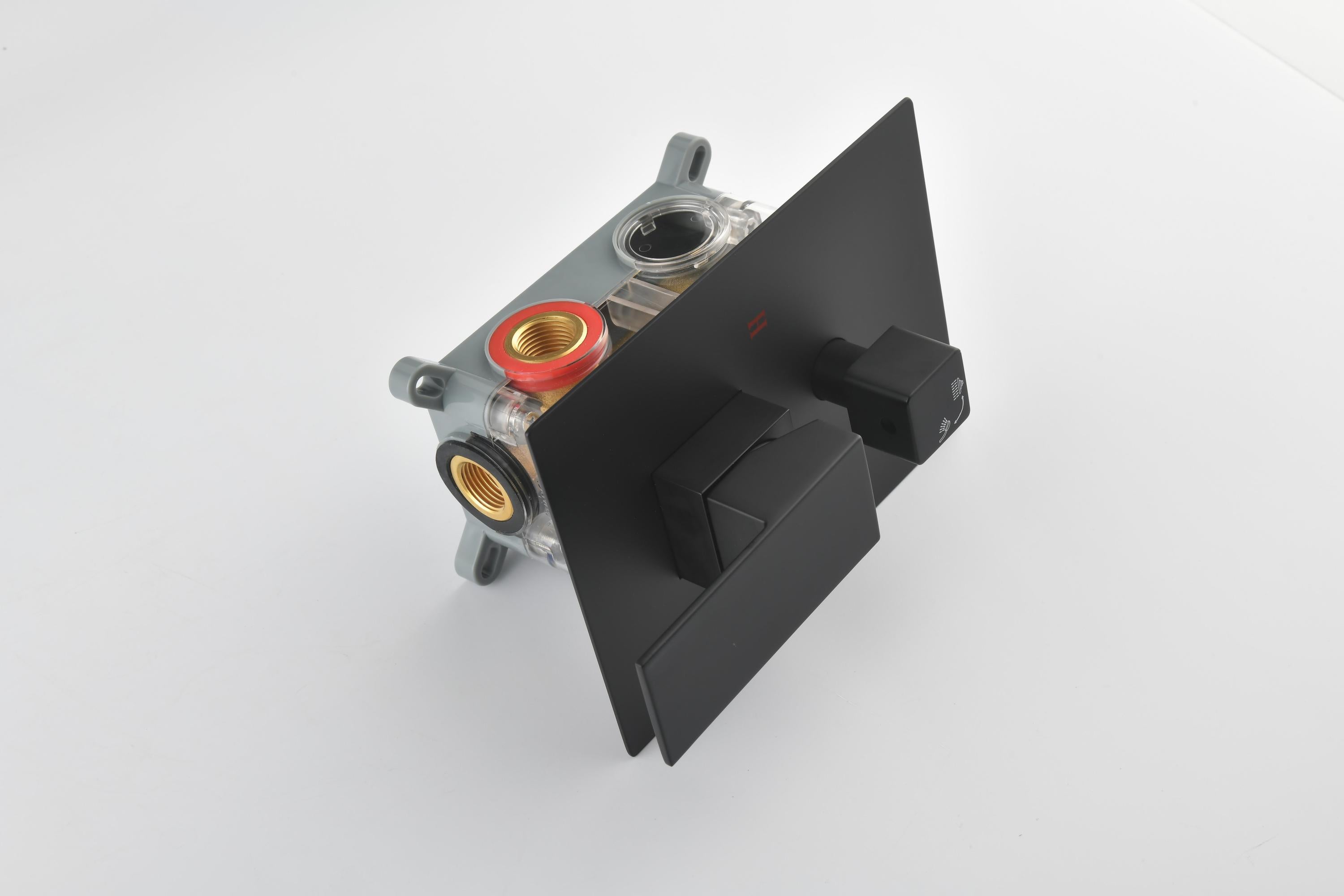 2 Way Outlet Function Solid Brass Shower Diverter Valve Mixer Rough-In Shower Handle Valve Kit Replacement