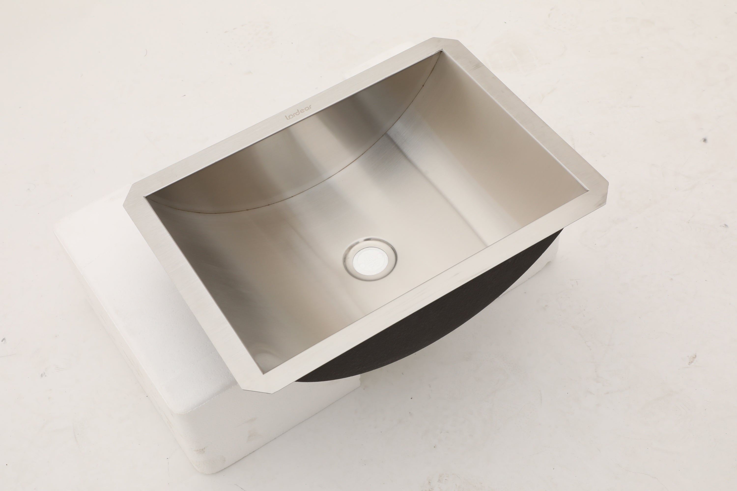 18"x13" Brushed Nickel Stainless Steel undermount Bathroom Sink with Pop Up Drain