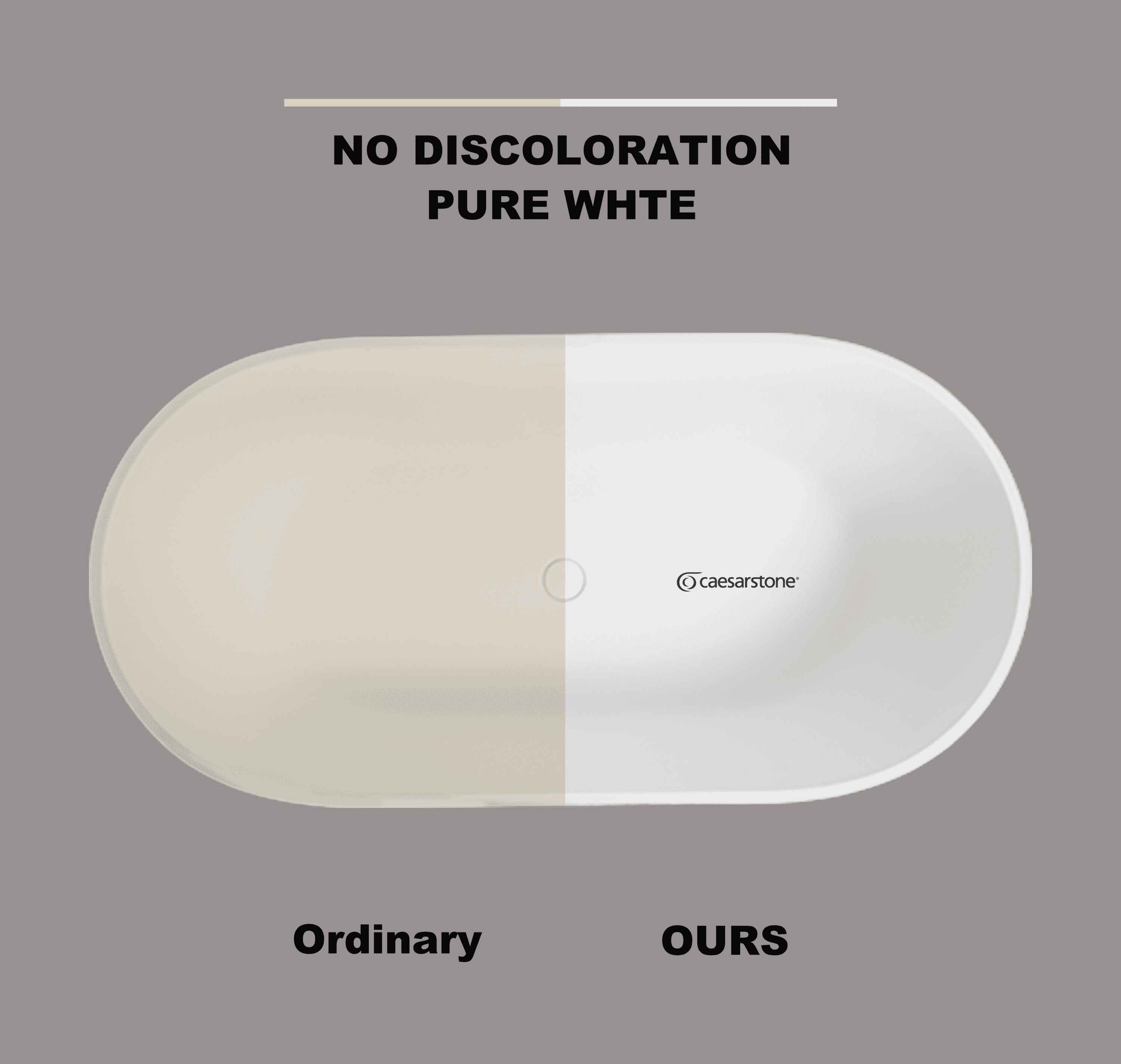 67" Freestanding Solid Surface Bathtub, Luxury Engineered Stone Resin Freestanding Soaking Bathtub with Overflow and Pop-up Drain cUPC Certified, Matte White 22S04-67