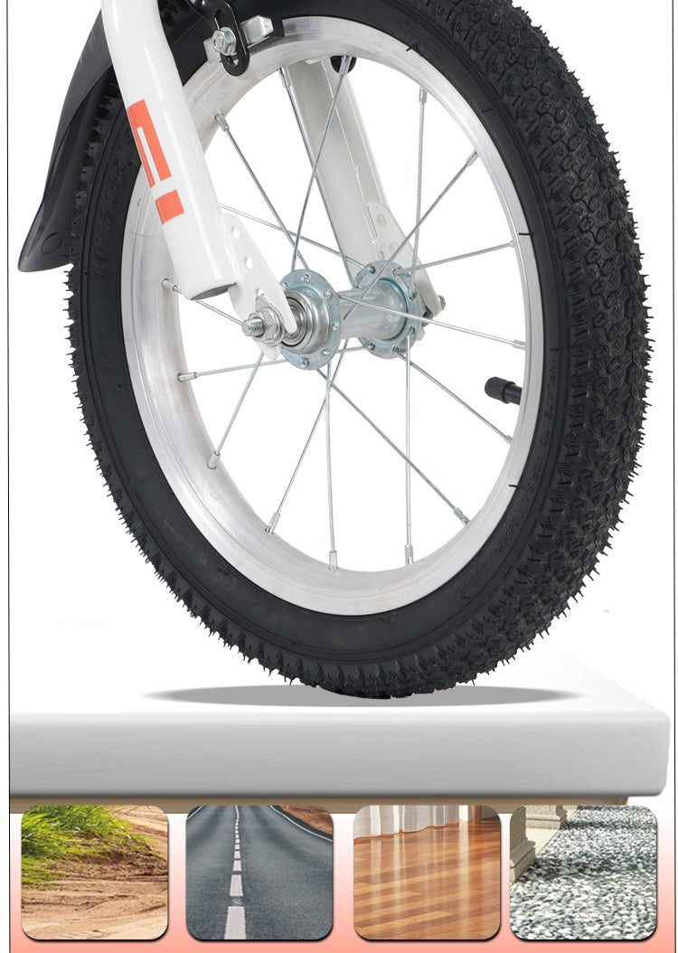 FKZNPJ 16 inch sporty kids bike with training wheels and stand Adjustable saddle Suitable for boys and girls aged 4-8 years tall Height 41-46 inches Available in a variety of colors