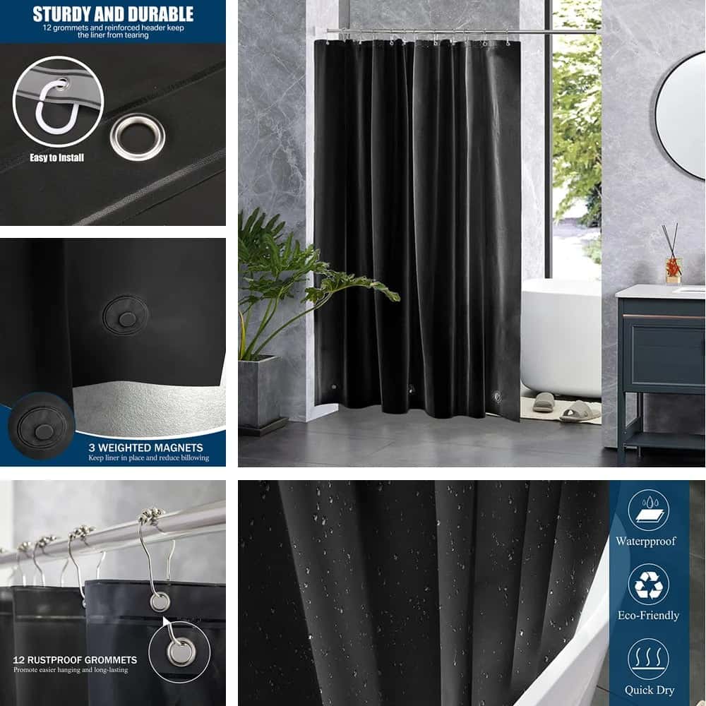 Efforest PEVA Shower Curtain Liner