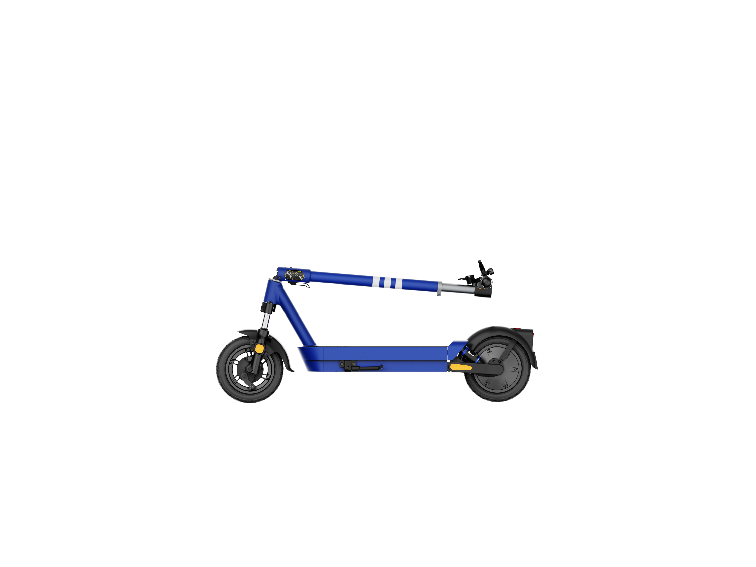 Dual-Suspension Electric Scooter w/ 43.5 Miles Max Operating Range & 24 mph Max Speed - Blue