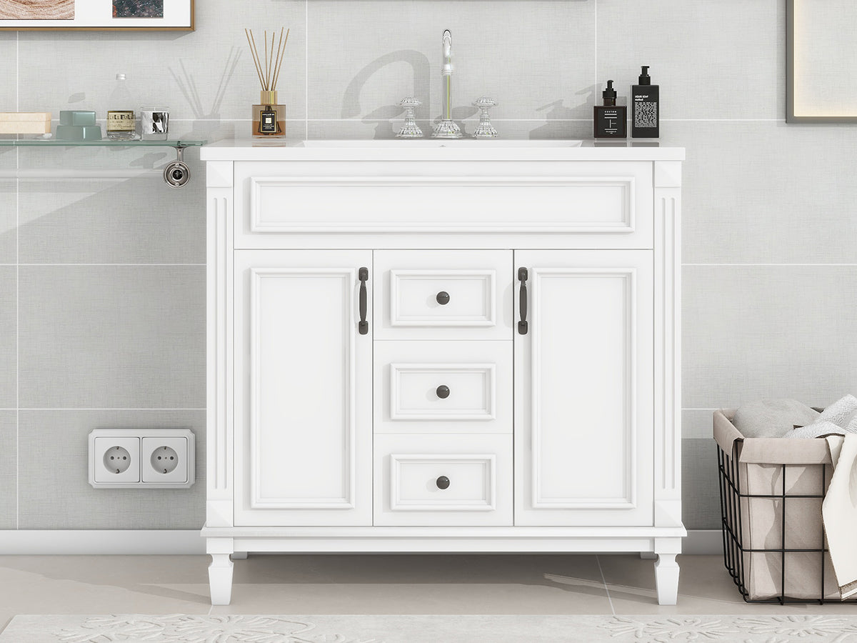36 in. Modern Single-Sink Bathroom Vanity with Top Sink — supplier product image 11