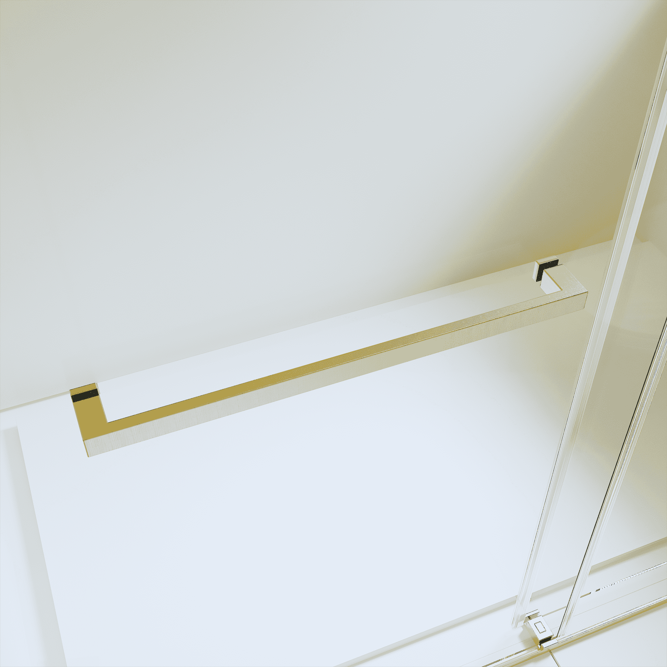 68-72"W x 76"H  Frameless Double Sliding Soft-Close Shower Door, 3/8 inches (10mm) Thick SGCC Tempered Glass Door,  Brushed Gold