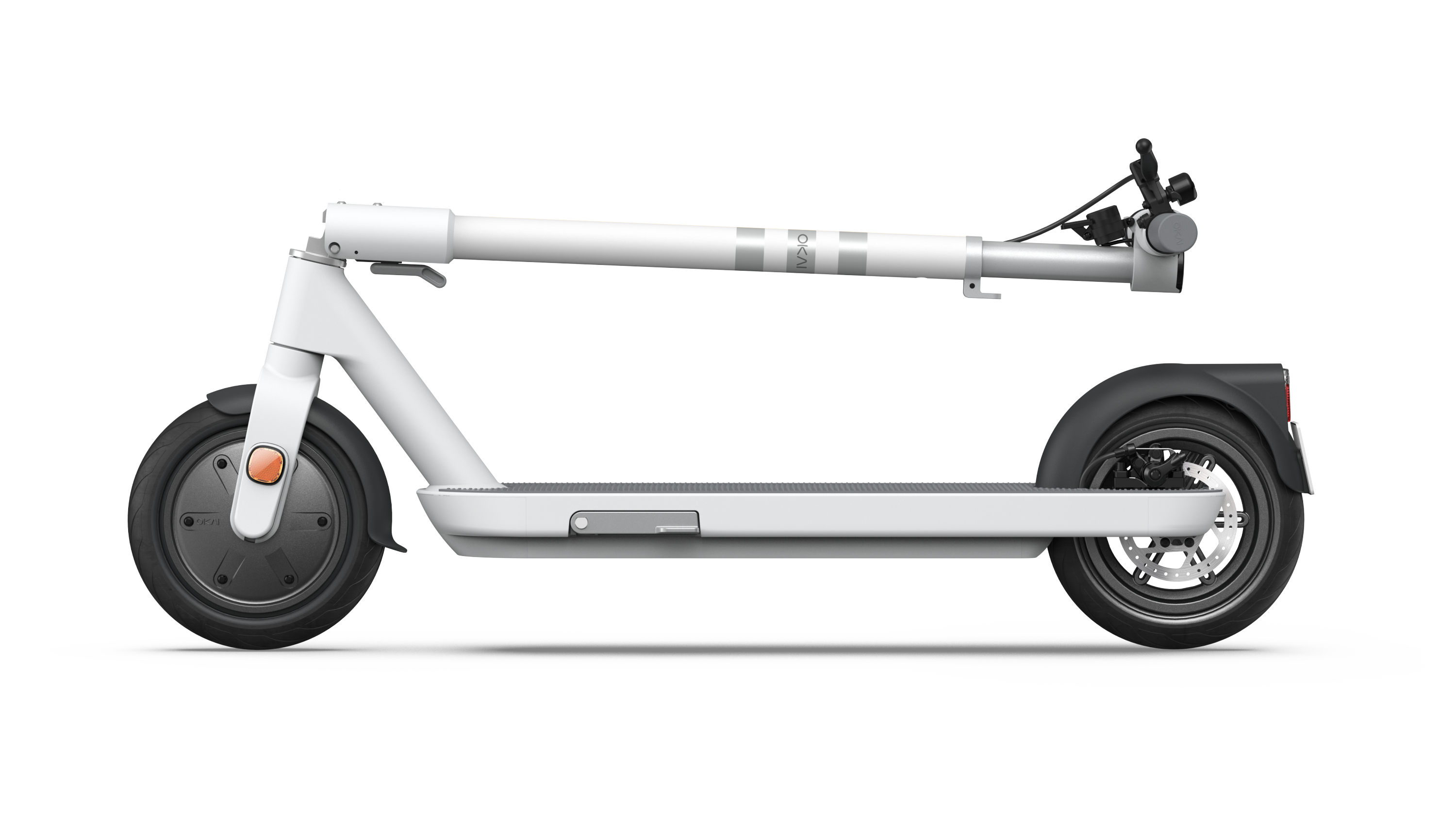 Foldable Electric Scooter w/18.6 Miles Max Operating Range & 15.5 mph Max Speed - White