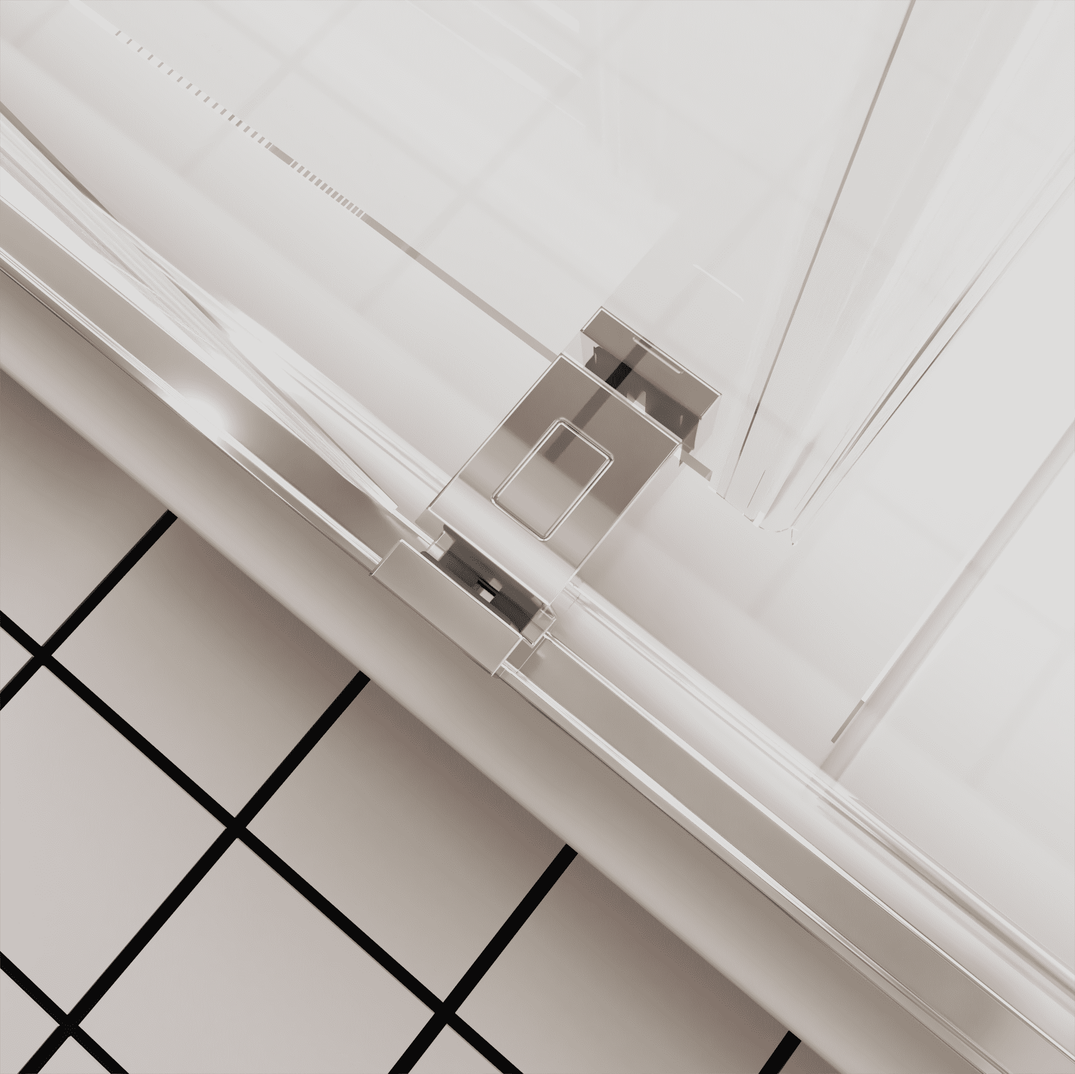 56-60" W x 76"H Frameless Double Sliding Soft-Close Shower Door in Chrome, 3/8 inches (10mm) Thick SGCC Tempered Glass Door